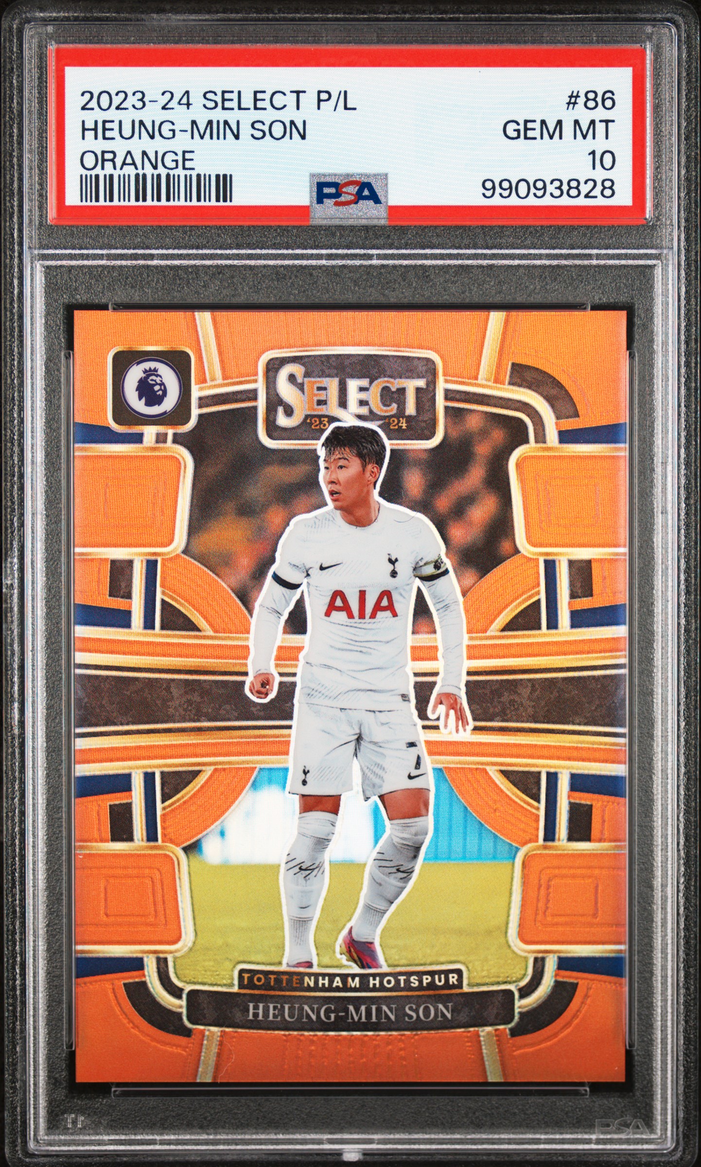 2023-24 Panini Select Premier League Heung-Min Son #86 (Orange) Gem Mt 10 front