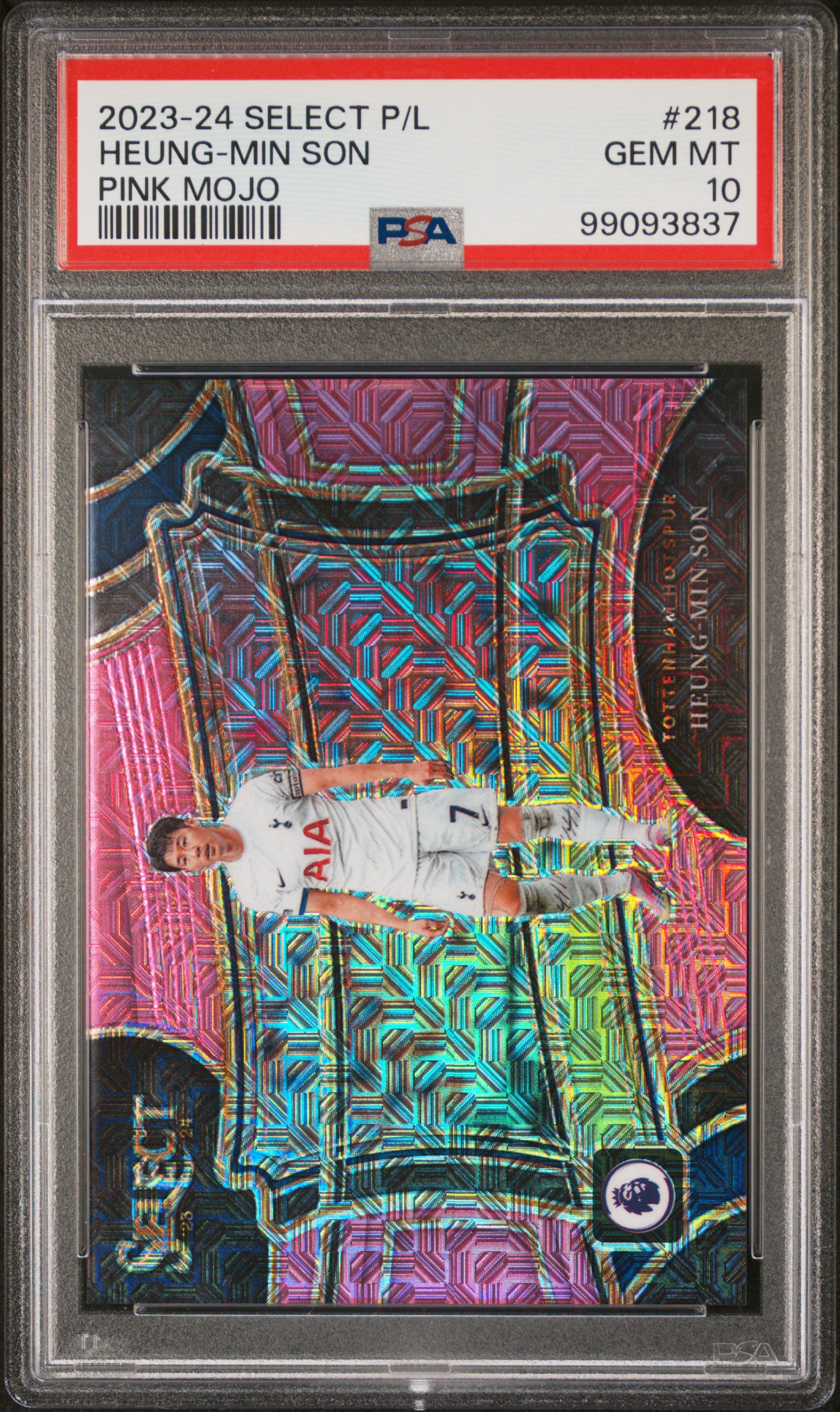 2023-24 Panini Select Premier League Heung-Min Son #218 (Pink Mojo) Gem Mt 10 front