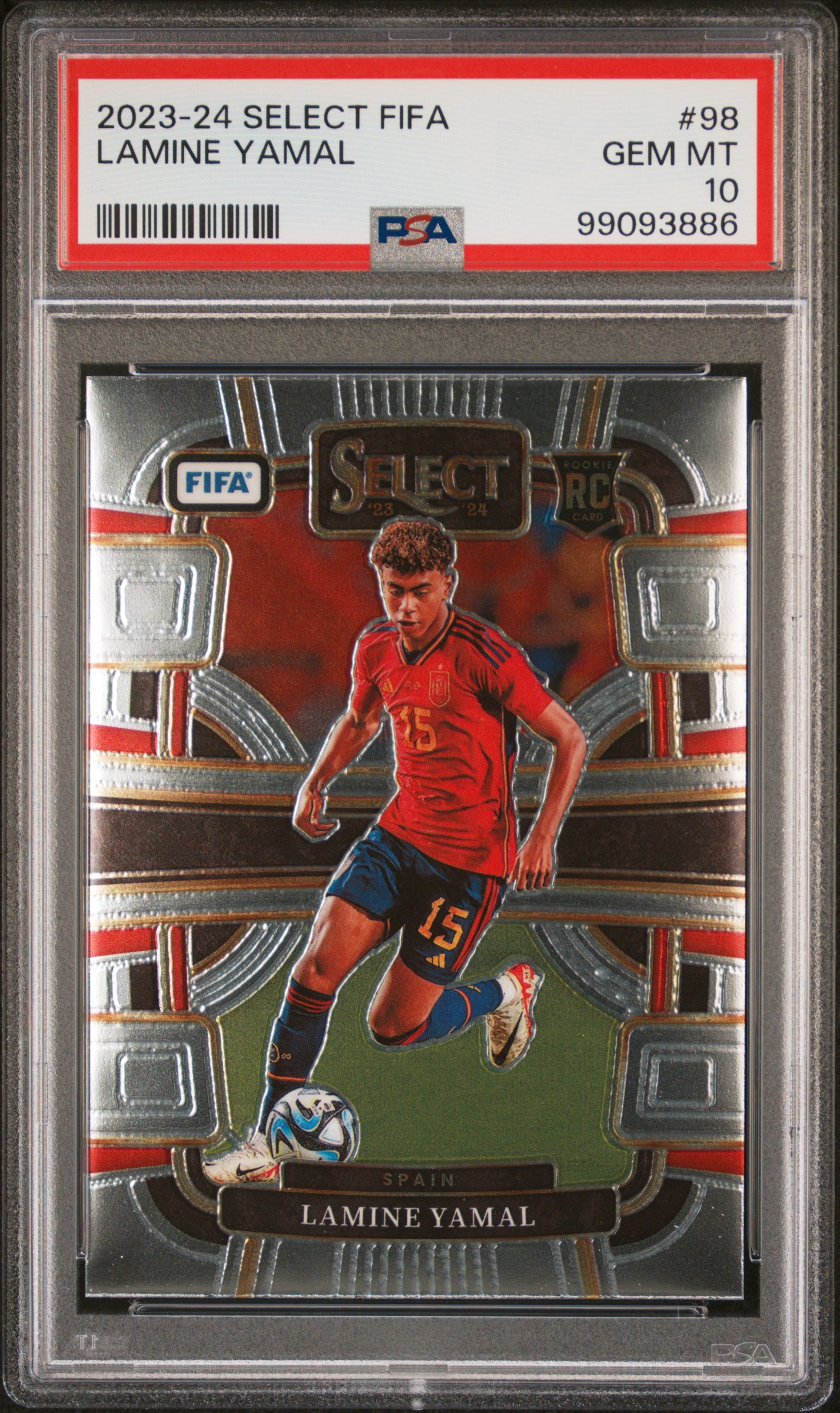 2023-24 Panini Select Fifa Lamine Yamal #98 Gem Mt 10 front