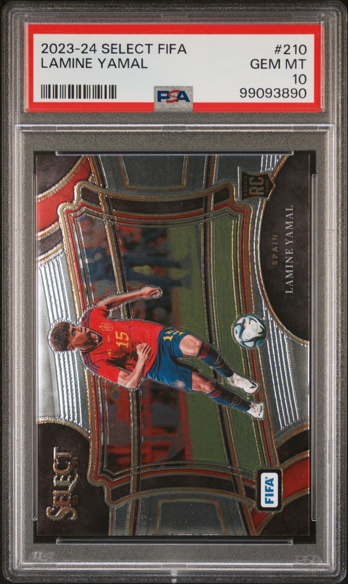 2023-24 Panini Select Fifa Lamine Yamal #210 Gem Mt 10 front
