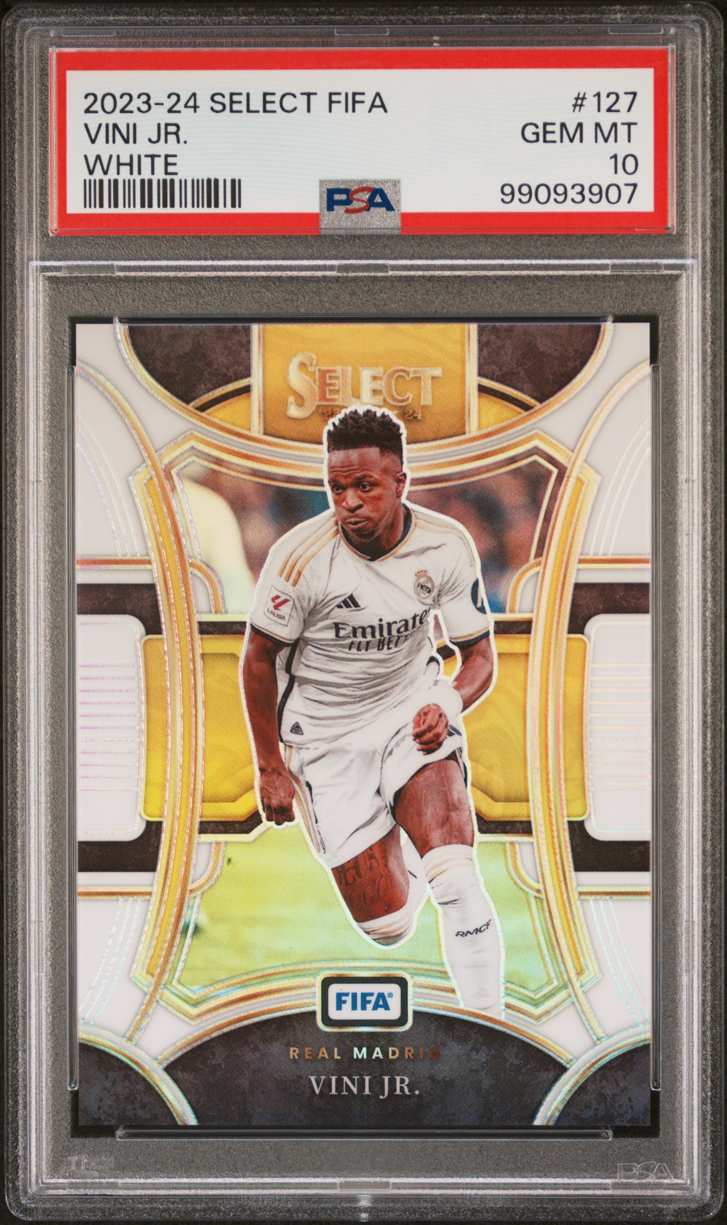 2023-24 Panini Select Fifa Vini Jr. #127 (White) Gem Mt 10 front