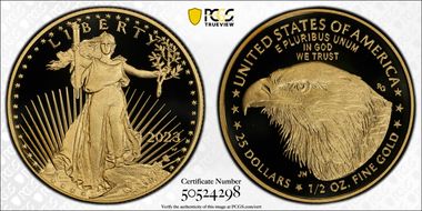 2023-W $25 Gold Eagle  First Strike PR70DCAM