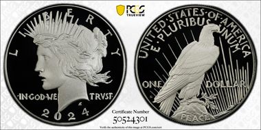 2024-S $1 Peace Dollar First Strike PR70DCAM
