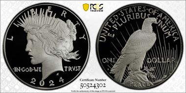 2024-S $1 Peace Dollar First Strike PR70DCAM