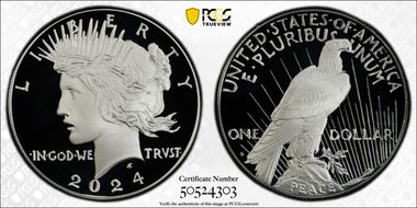 2024-S $1 Peace Dollar First Strike PR70DCAM