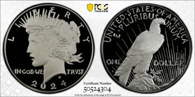 2024-S $1 Peace Dollar First Strike PR70DCAM