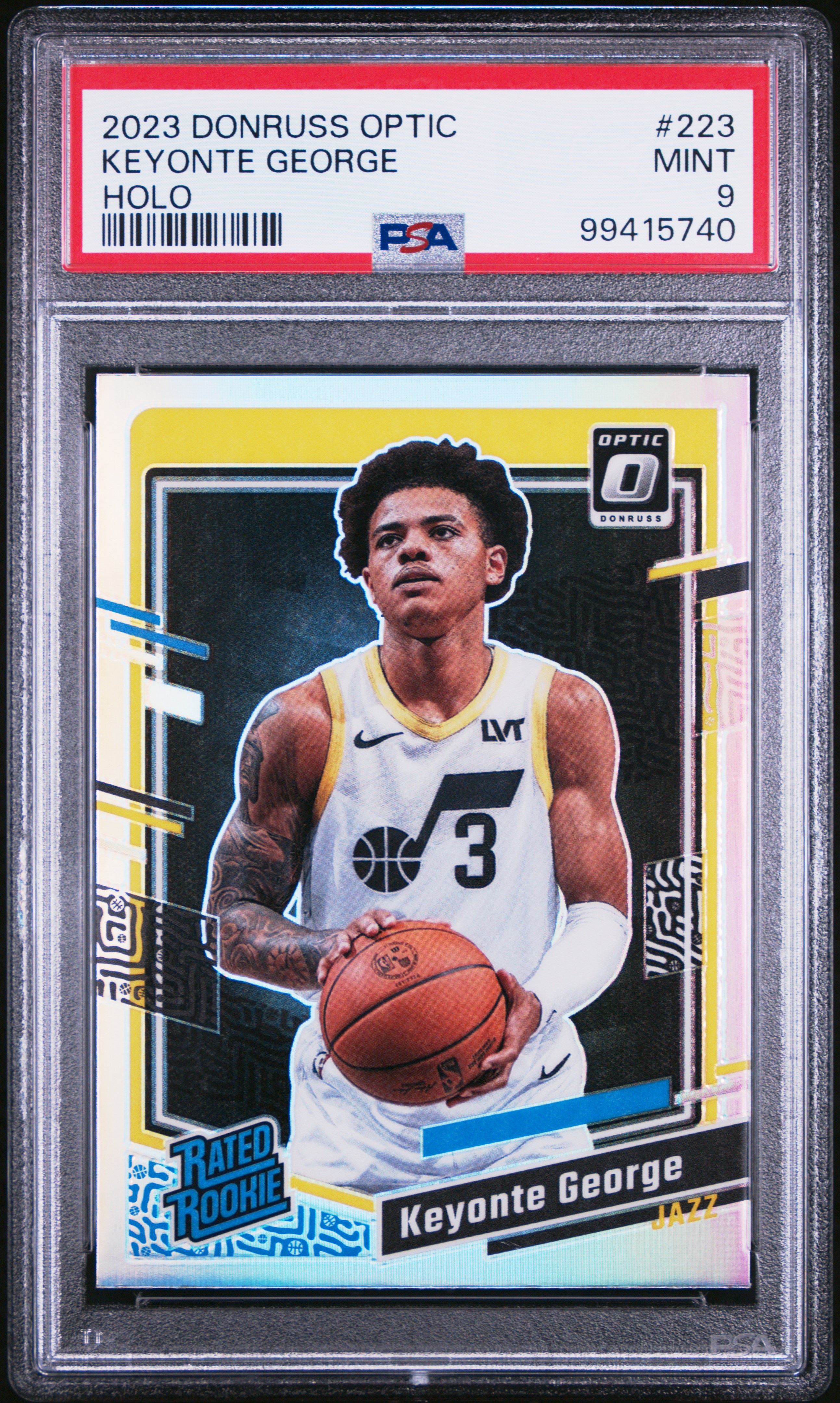 2023 Panini Donruss Optic Keyonte George #223 (Holo) Mint 9 front