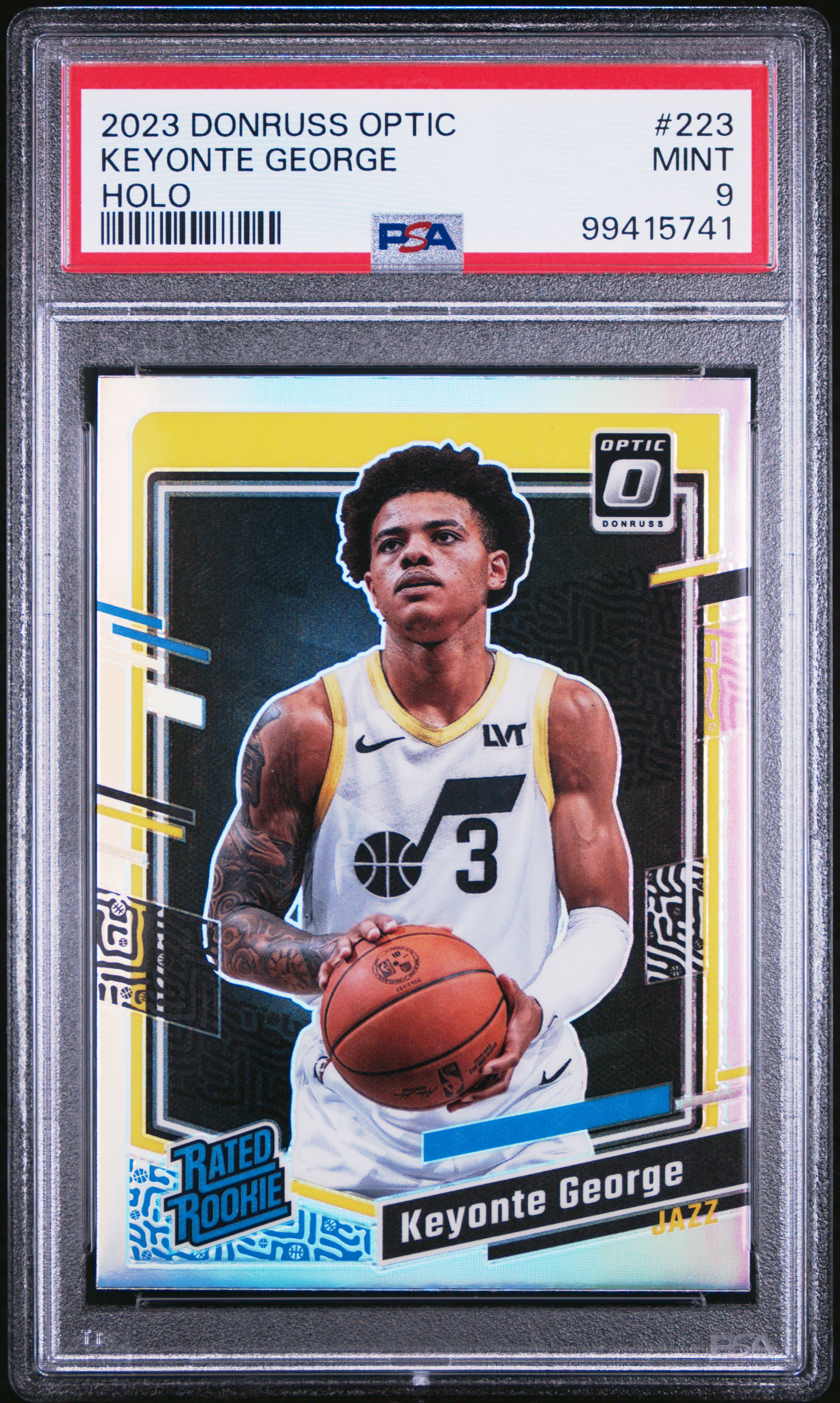 2023 Panini Donruss Optic Keyonte George #223 (Holo) Mint 9 front