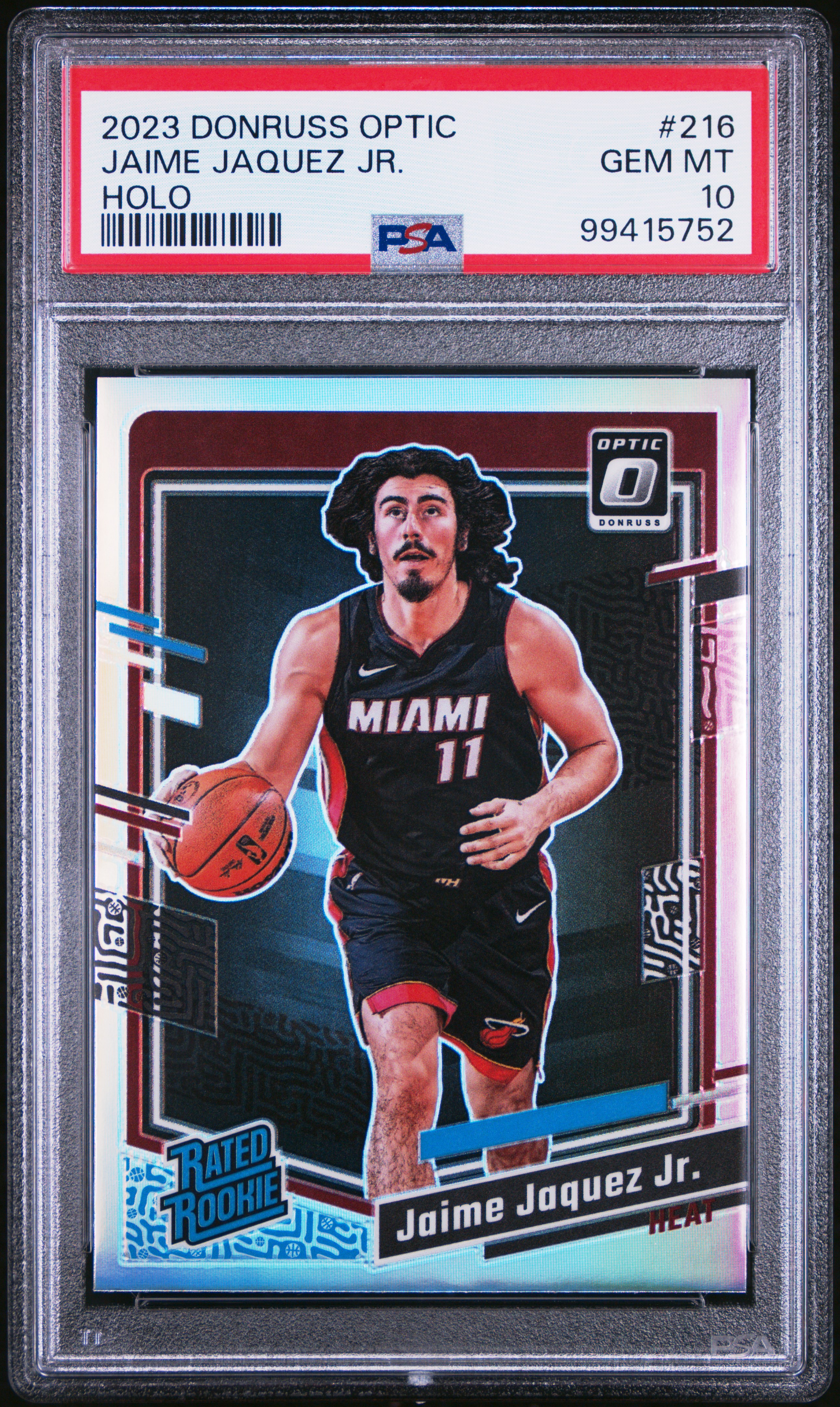 2023 Panini Donruss Optic Jaime Jaquez Jr. #216 (Holo) Gem Mt 10 front