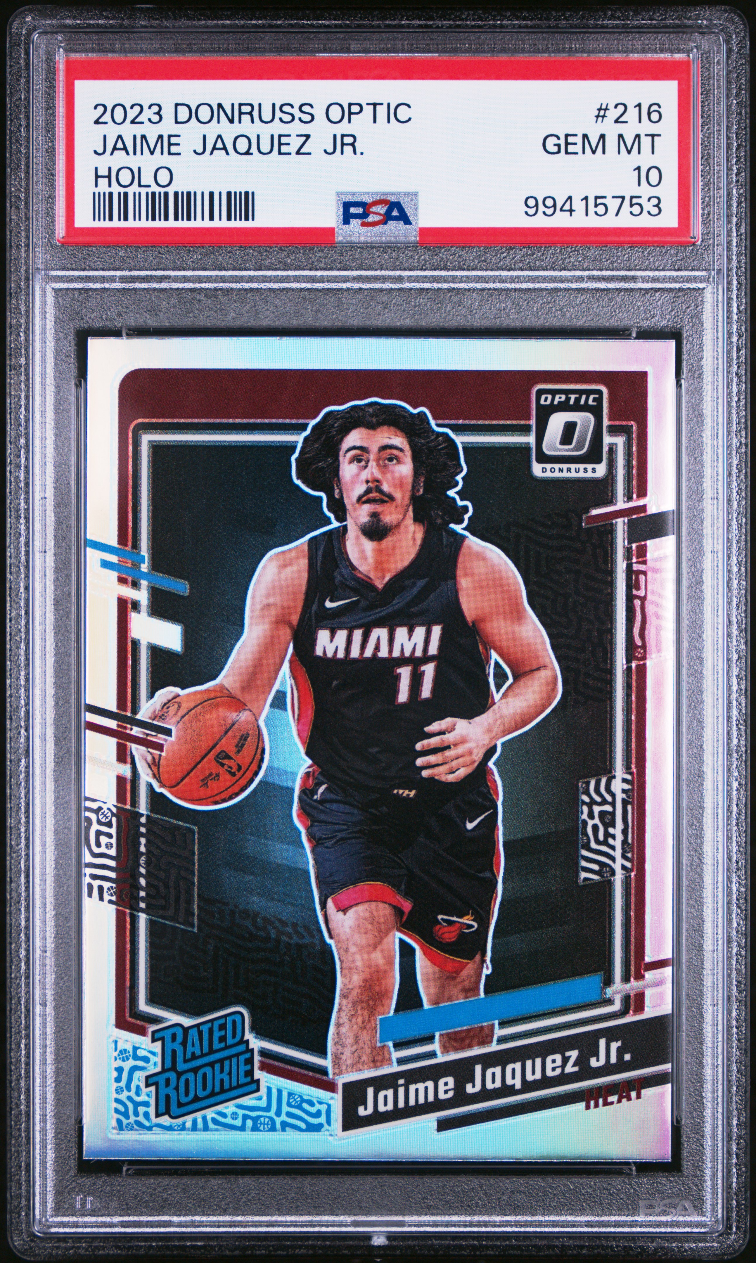 2023 Panini Donruss Optic Jaime Jaquez Jr. #216 (Holo) Gem Mt 10 front