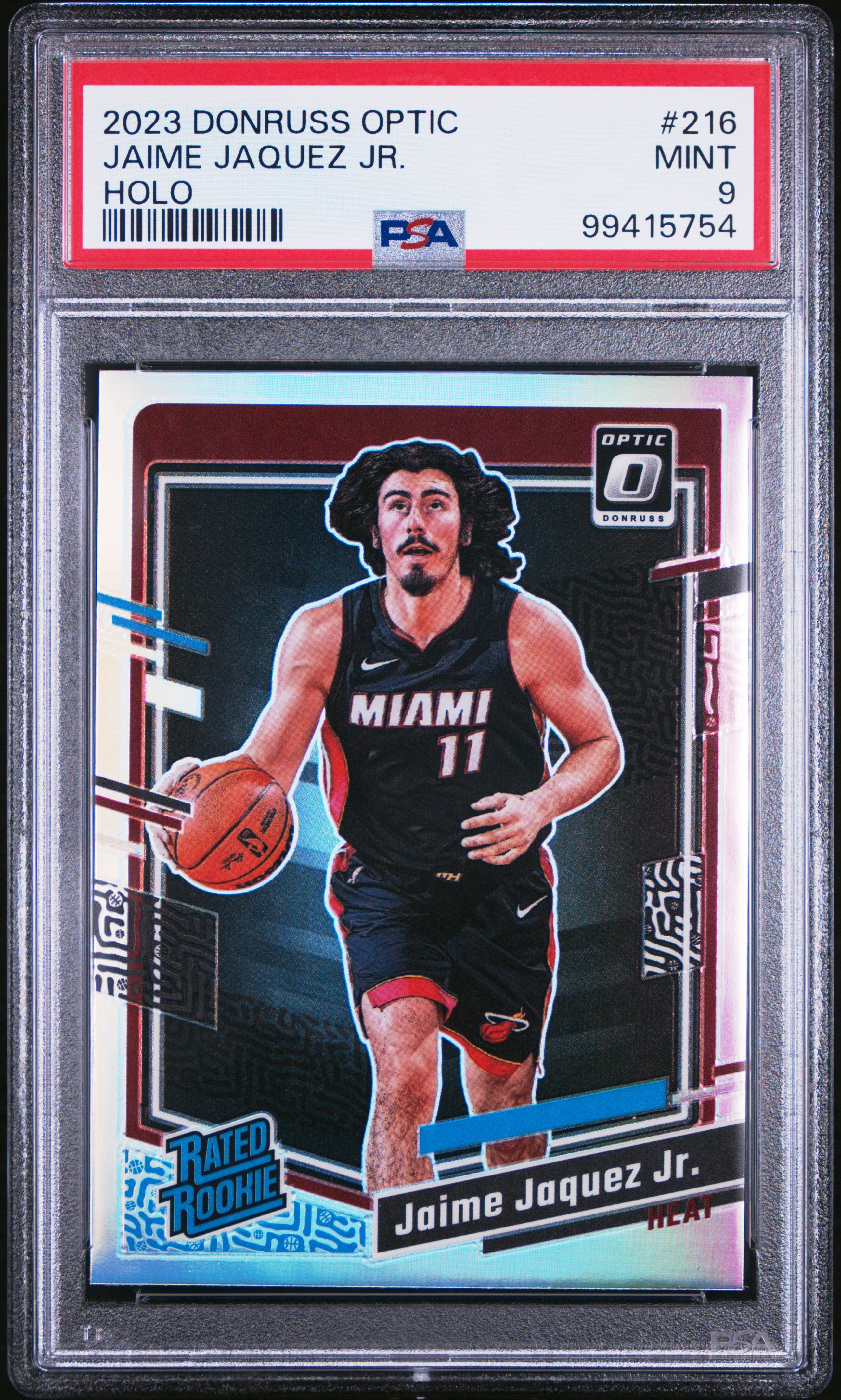 2023 Panini Donruss Optic Jaime Jaquez Jr. #216 (Holo) Mint 9 front