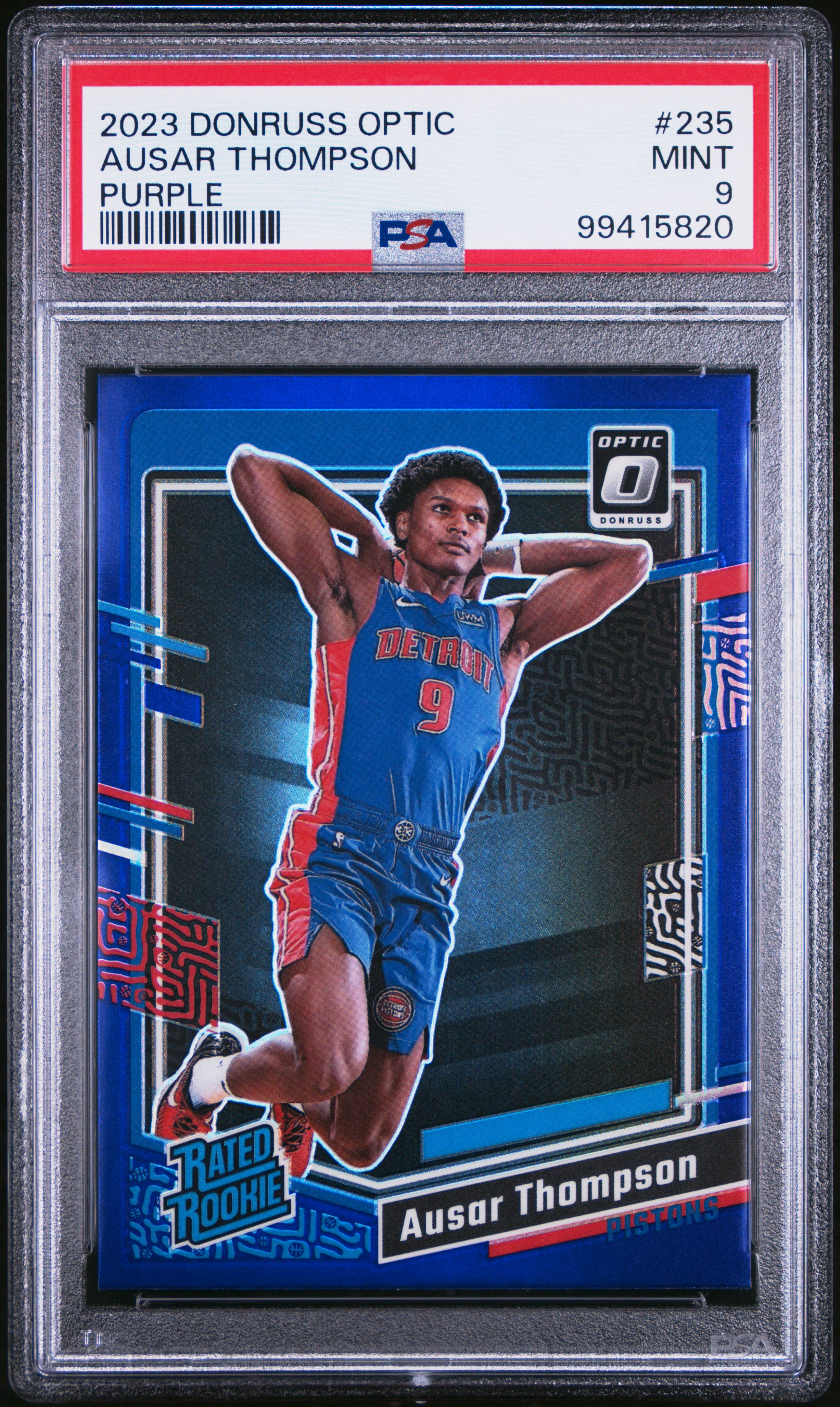 2023 Panini Donruss Optic Ausar Thompson #235 (Purple) Mint 9 front