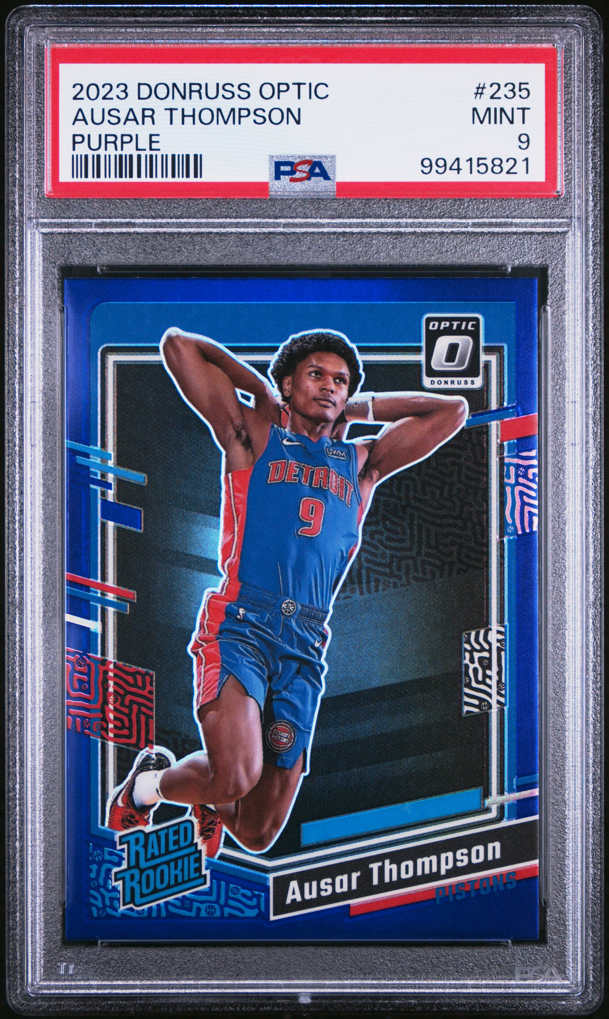 2023 Panini Donruss Optic Ausar Thompson #235 (Purple) Mint 9 front