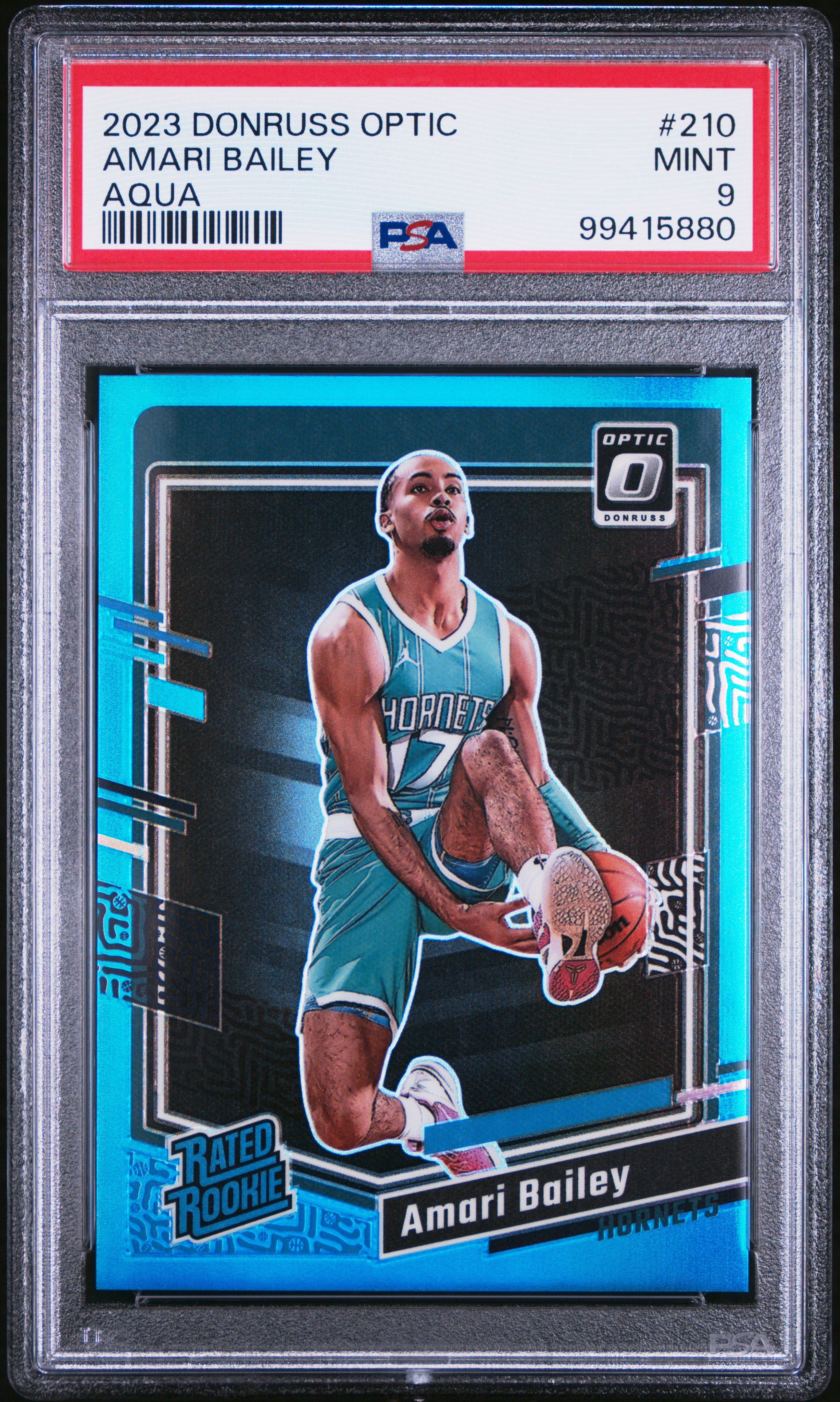 2023 Panini Donruss Optic Amari Bailey #210 (Aqua) Mint 9 front