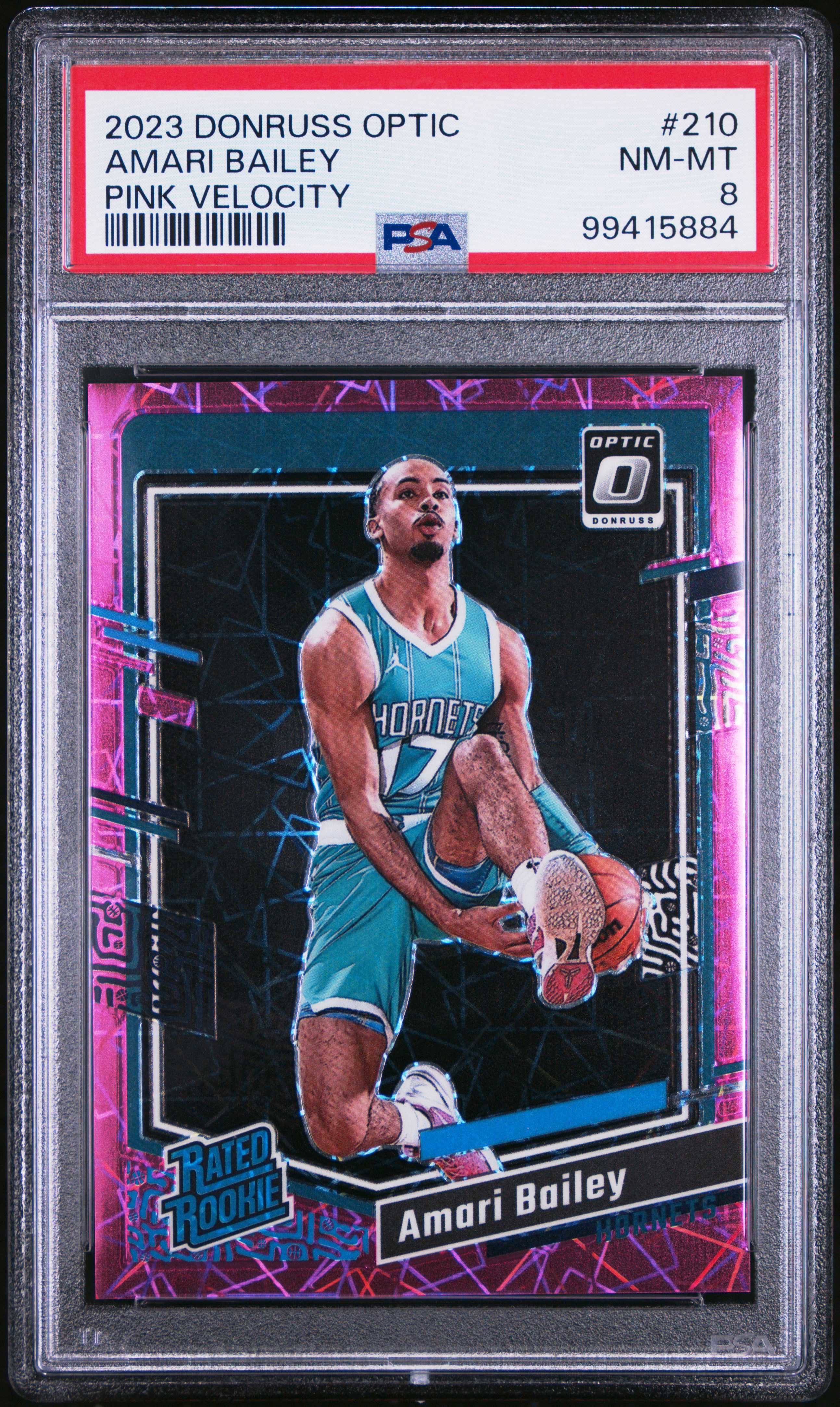 2023 Panini Donruss Optic Amari Bailey #210 (Pink Velocity) Nm-Mt 8 front