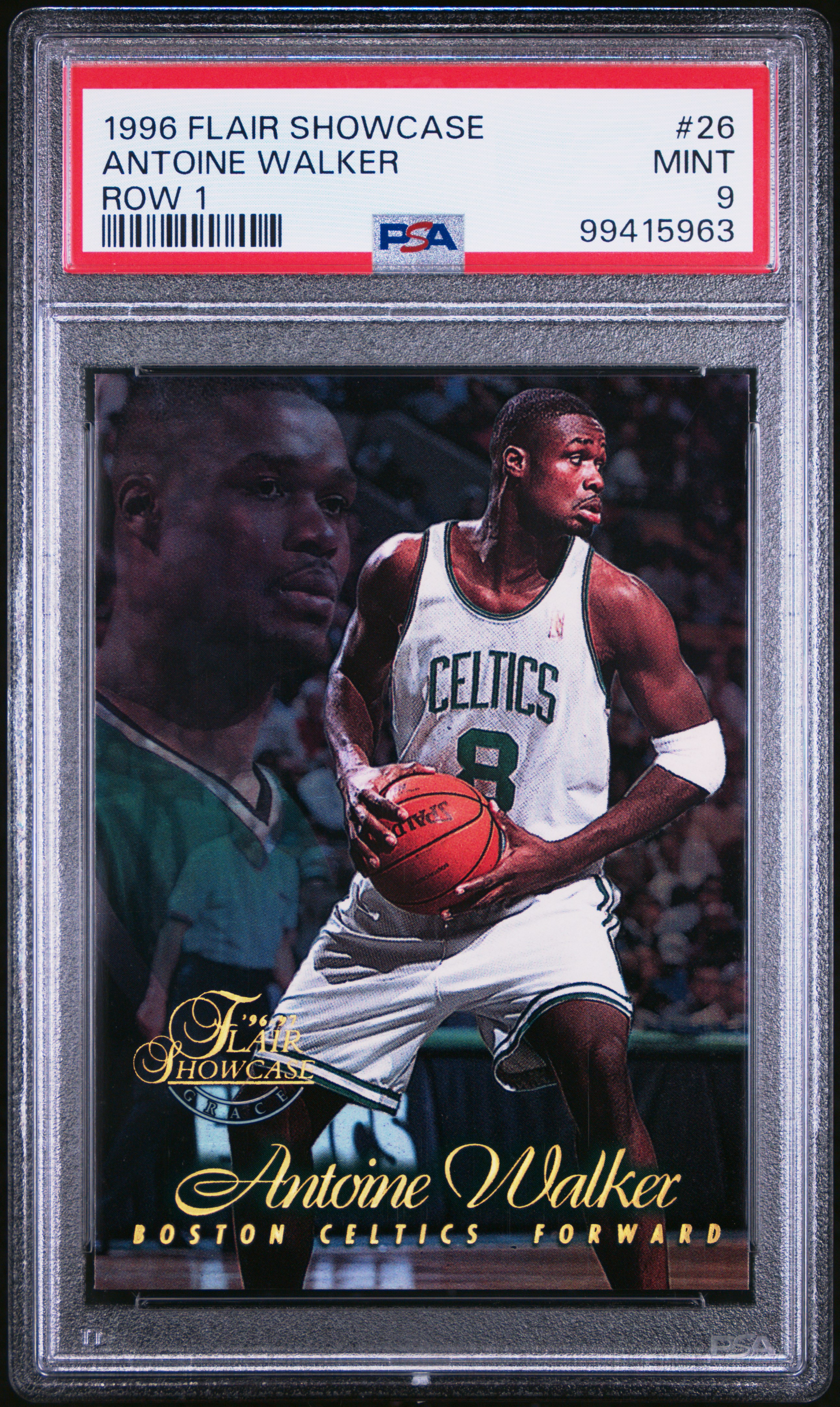 1996 Flair Showcase Antoine Walker #26 (Row 1) Mint 9 front