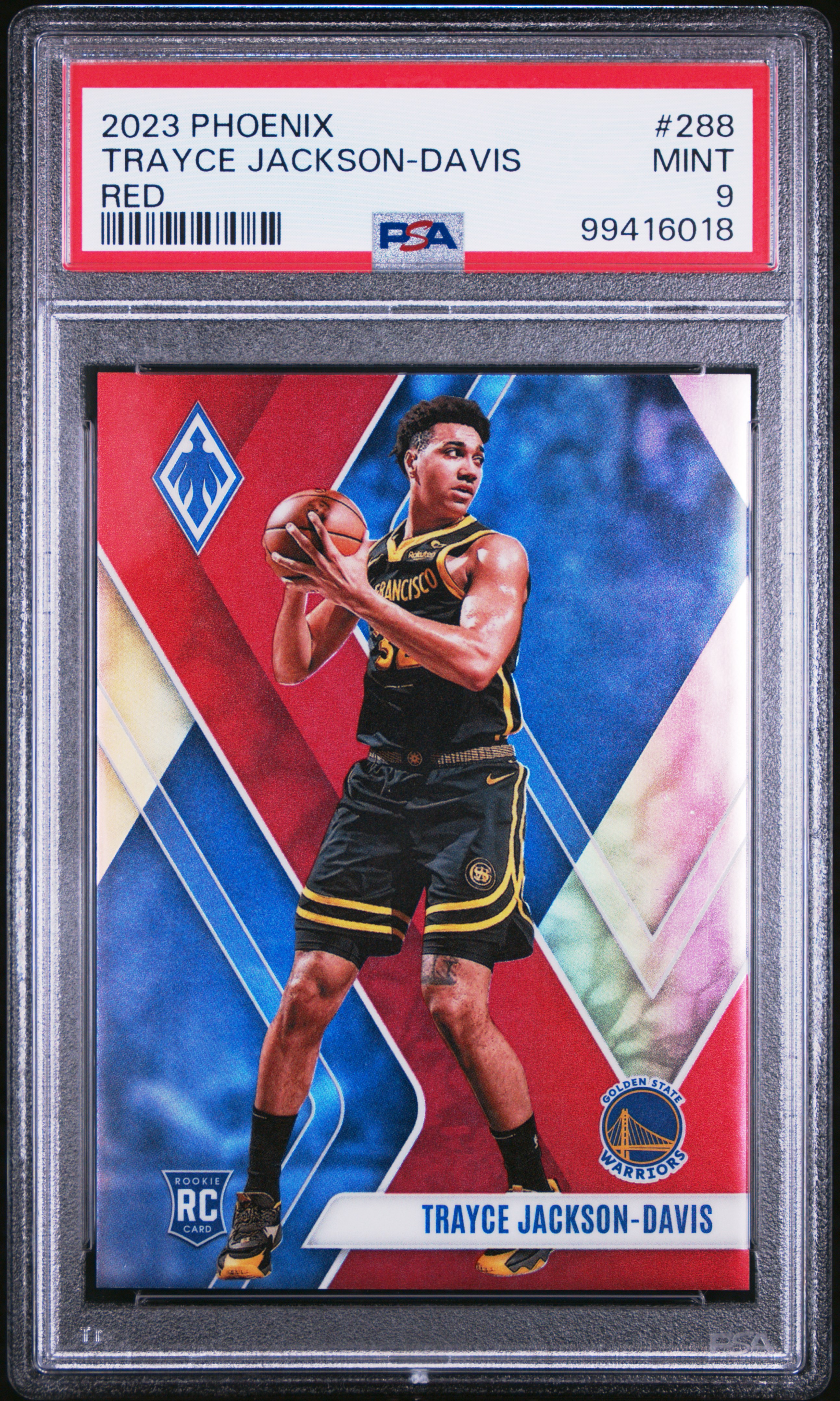 2023 Panini Phoenix Trayce Jackson-Davis #288 (Red) Mint 9 front