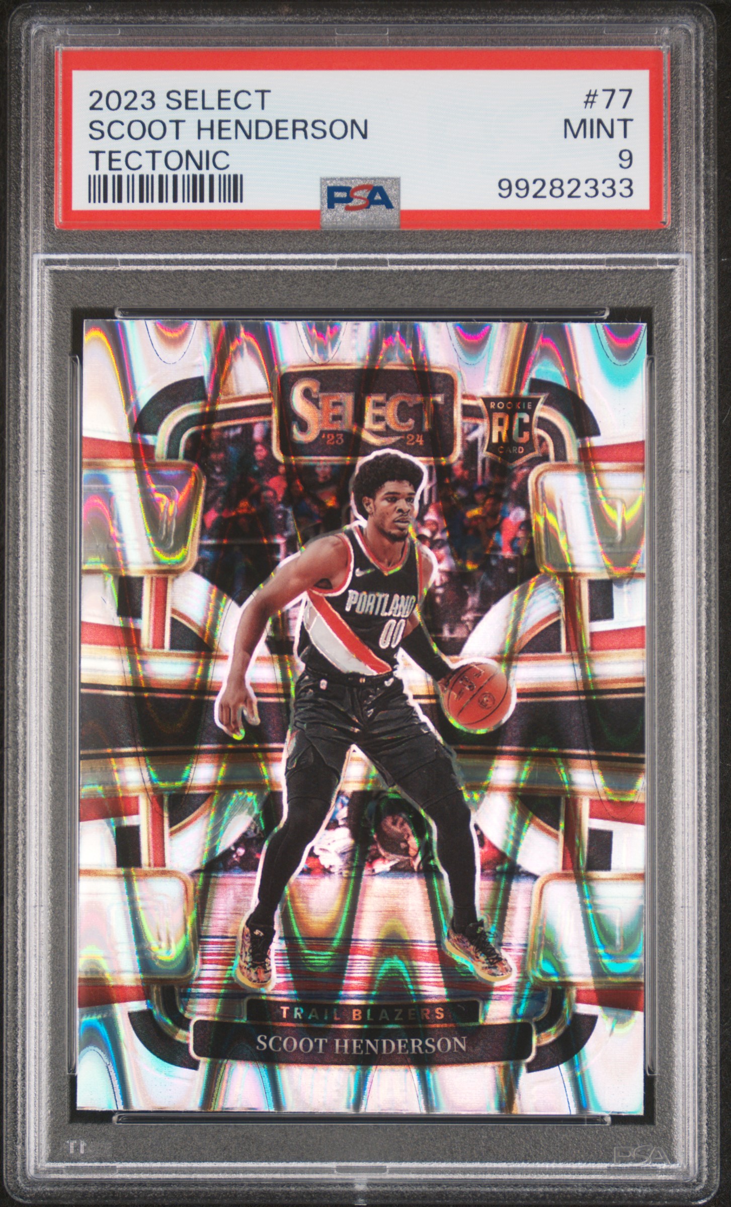 2023 Panini Select Scoot Henderson #77 (Tectonic) Mint 9 front