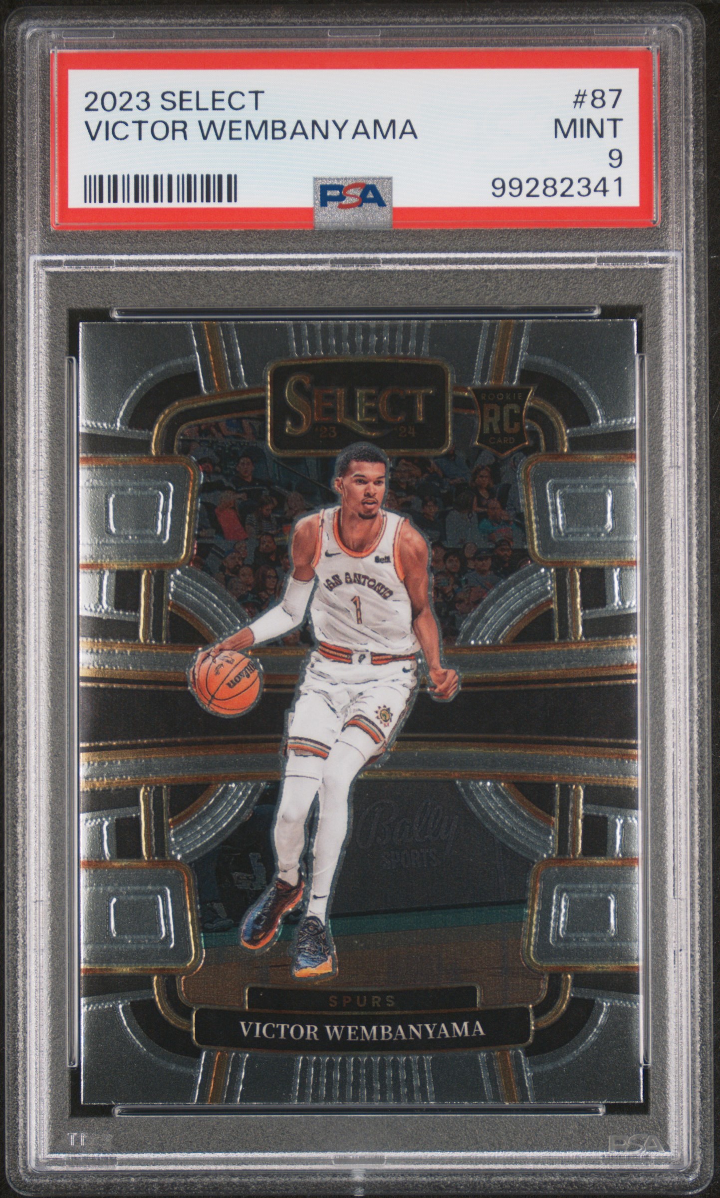 2023 Panini Select Victor Wembanyama #87 Mint 9 front