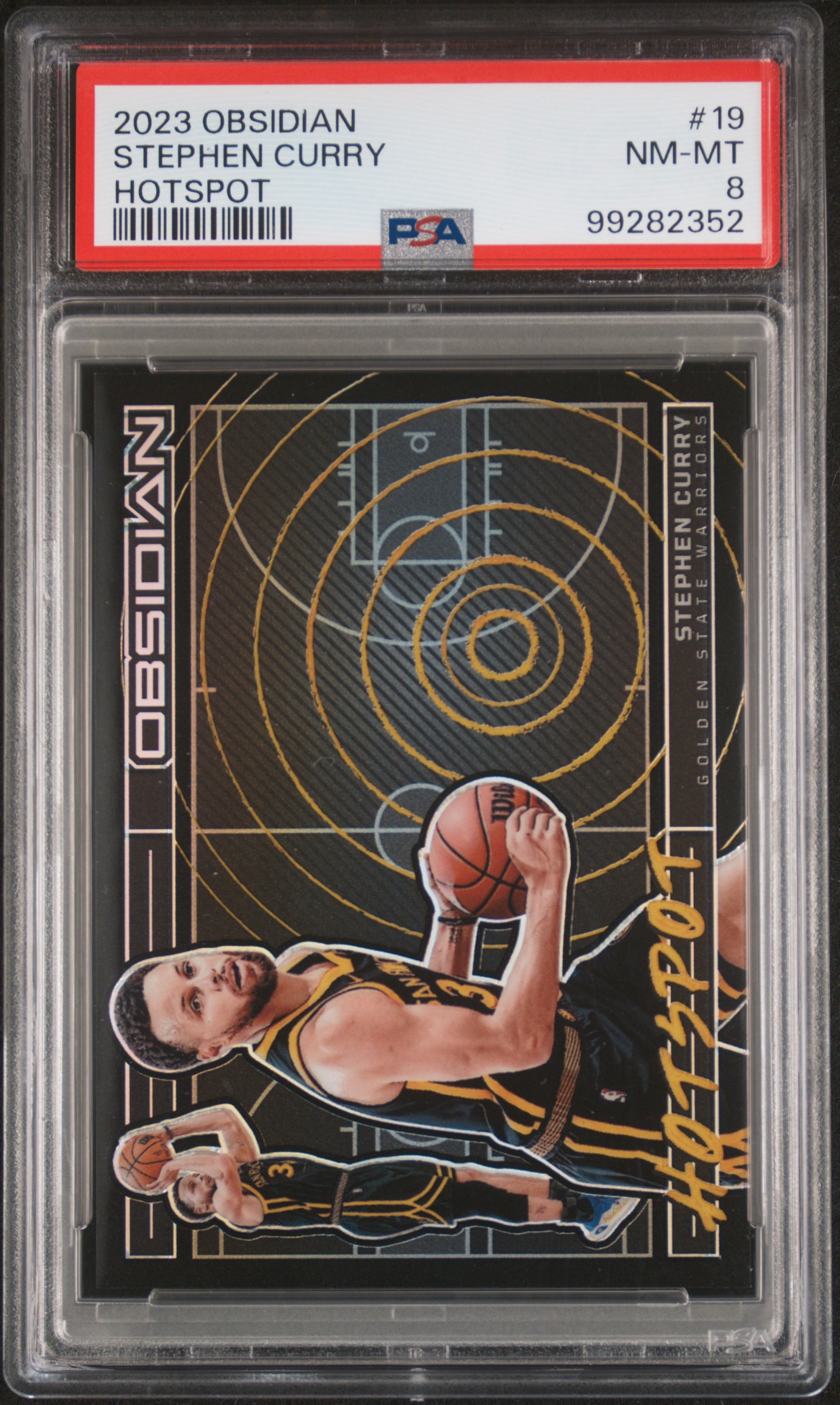 2023 Panini Obsidian Hotspot Stephen Curry #19 Nm-Mt 8 front