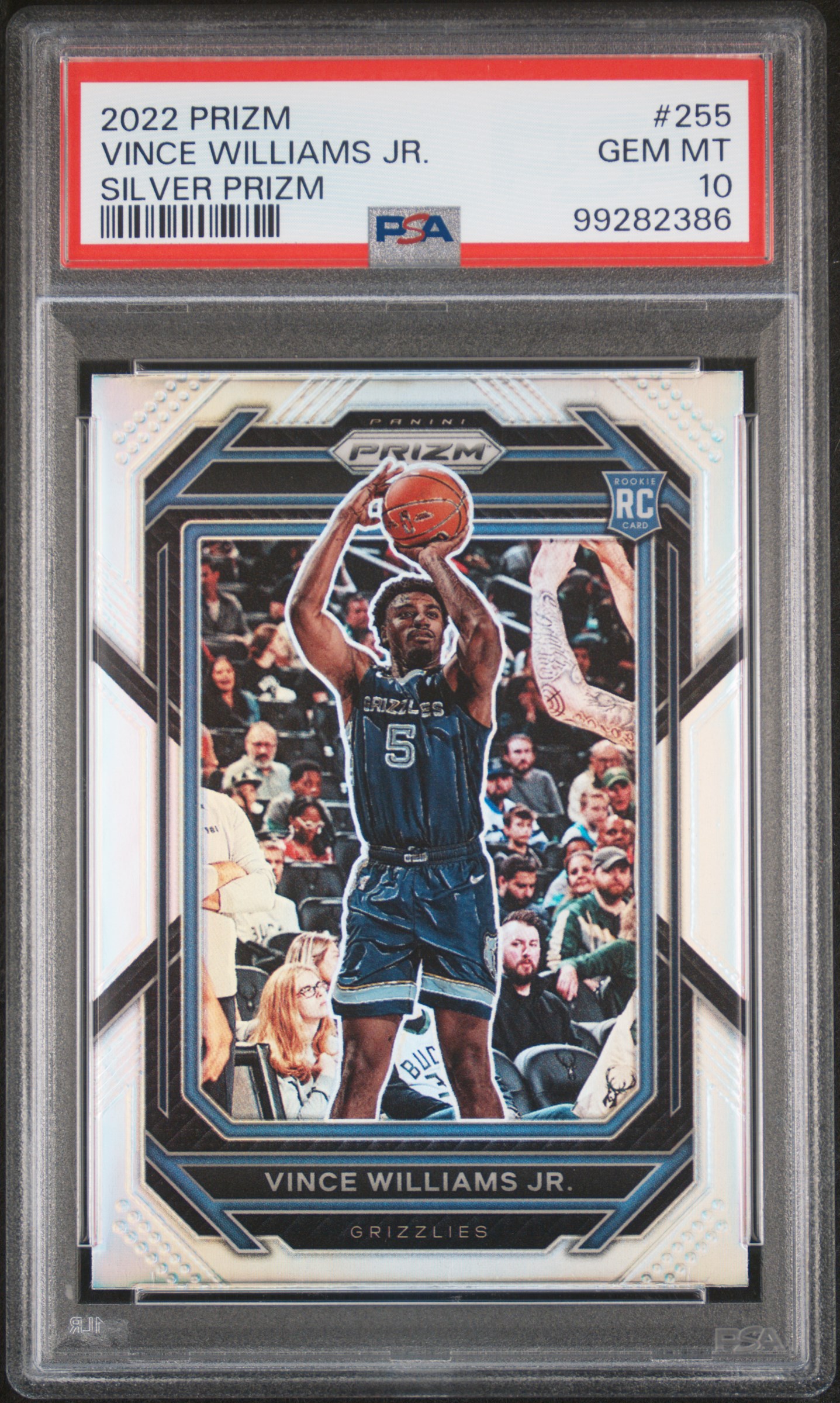 2022 Panini Prizm Vince Williams Jr. #255 (Silver Prizm) Gem Mt 10 front