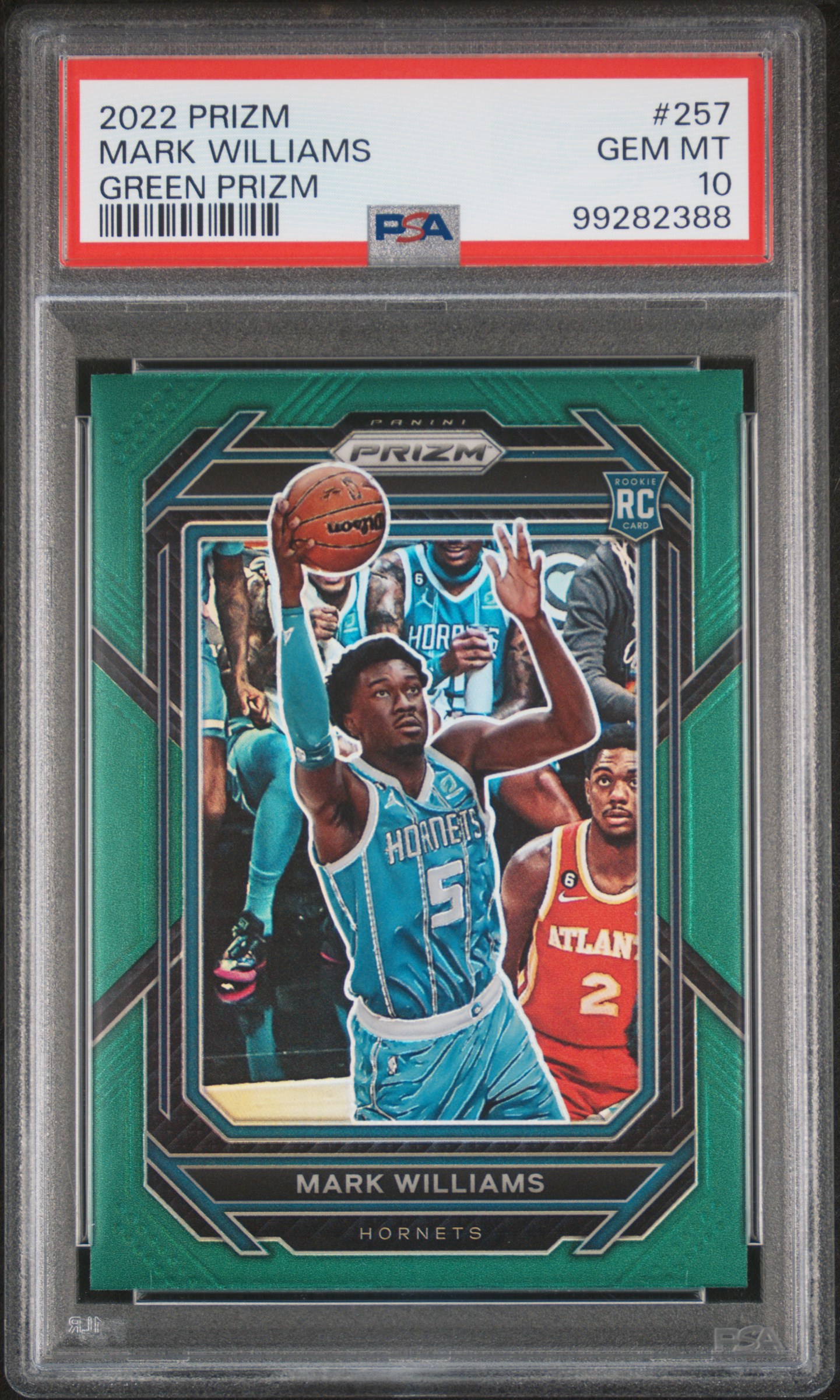 2022 Panini Prizm Mark Williams #257 (Green Prizm) Gem Mt 10 front