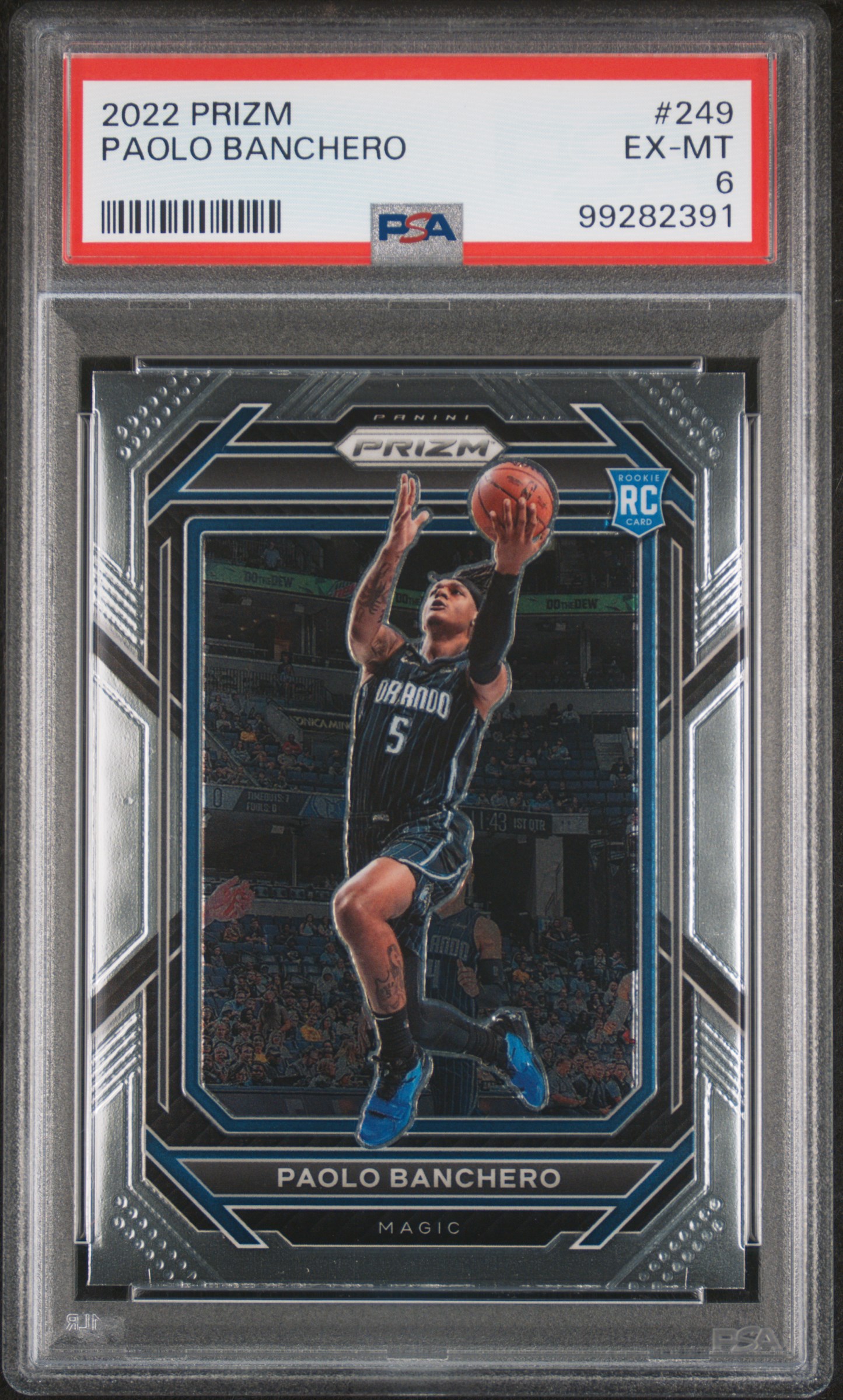 2022 Panini Prizm Paolo Banchero #249 Ex-Mt 6 front