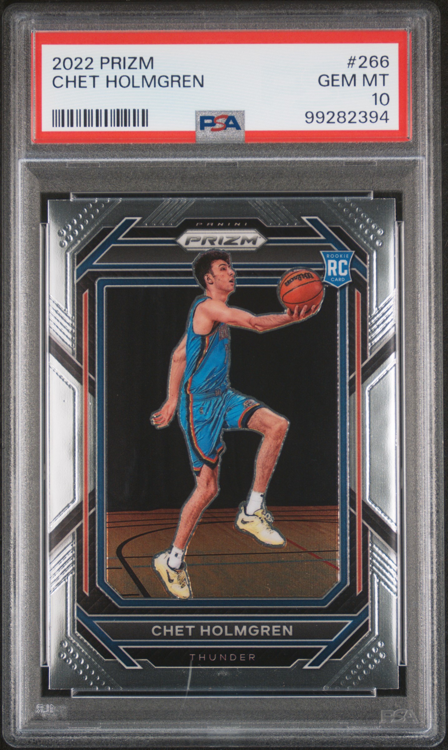 2022 Panini Prizm Chet Holmgren #266 Gem Mt 10 front