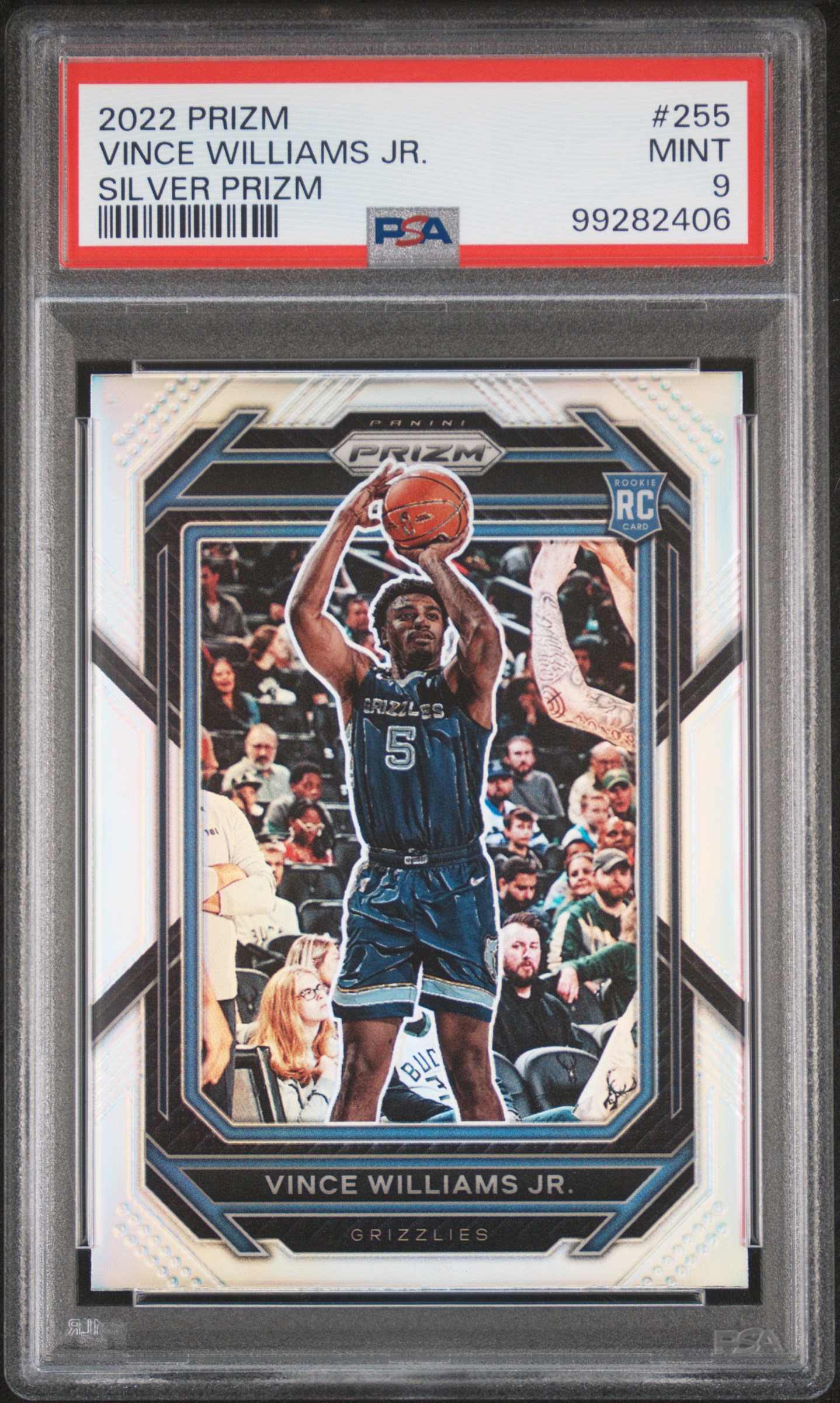 2022 Panini Prizm Vince Williams Jr. #255 (Silver Prizm) Mint 9 front