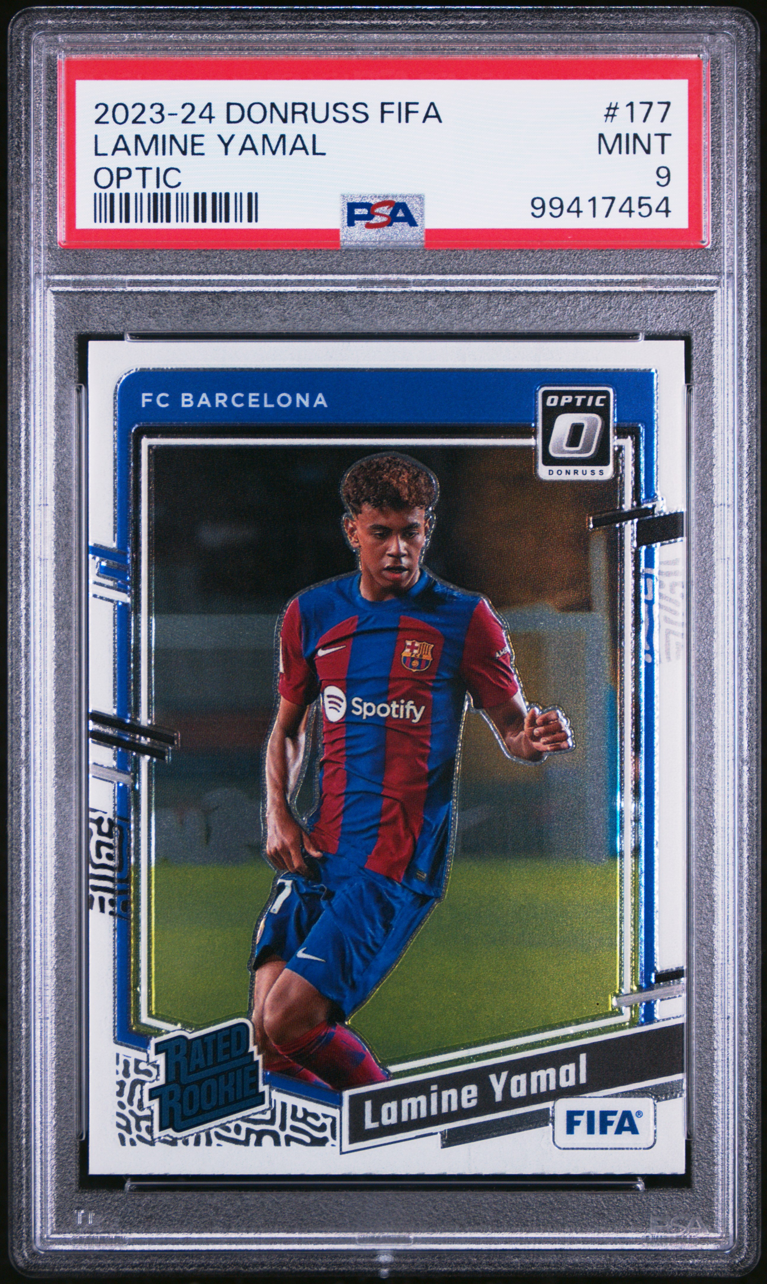 2023-24 Panini Donruss Fifa Lamine Yamal #177 (Optic) Mint 9 front