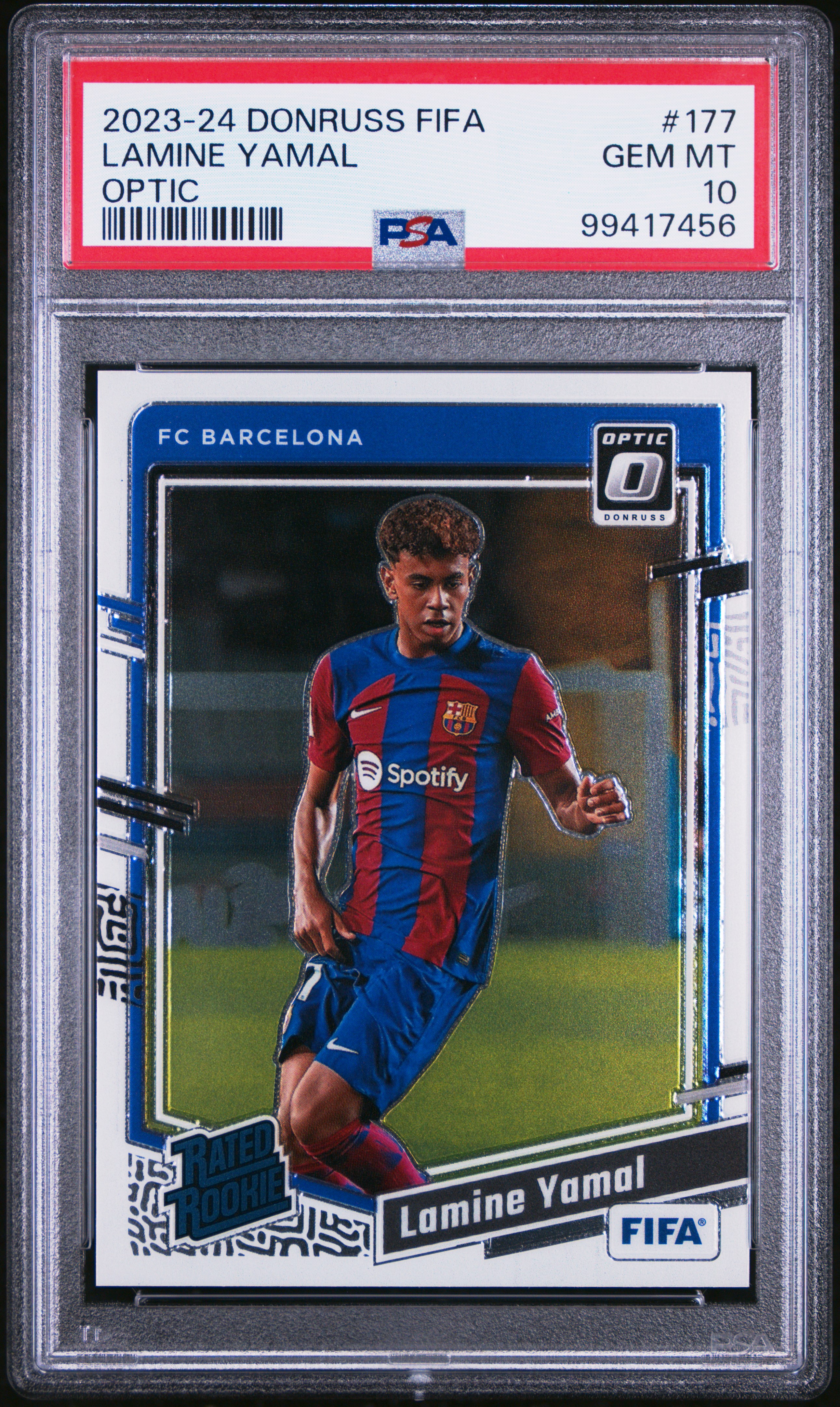 2023-24 Panini Donruss Fifa Lamine Yamal #177 (Optic) Gem Mt 10 front