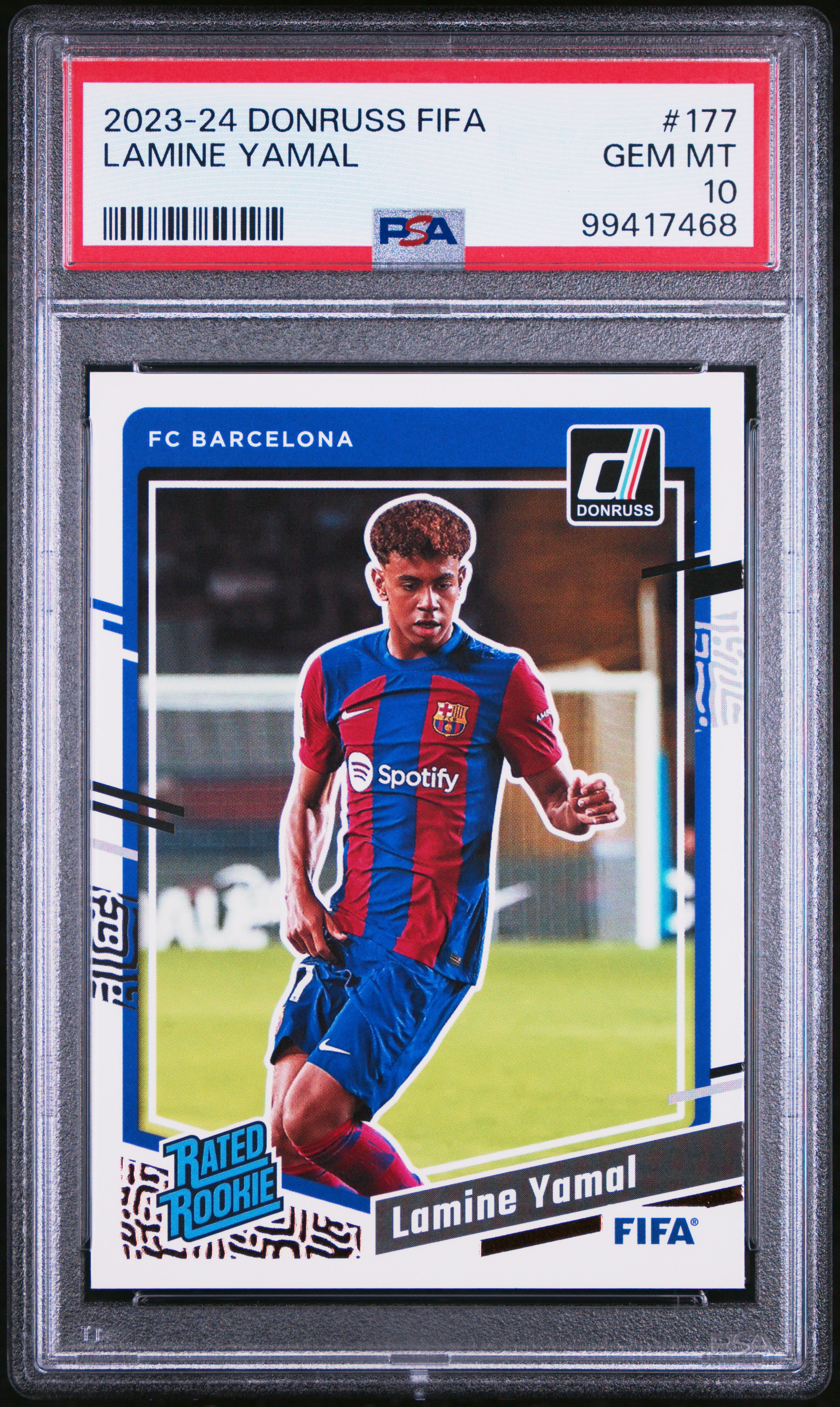 2023-24 Panini Donruss Fifa Lamine Yamal #177 Gem Mt 10 front