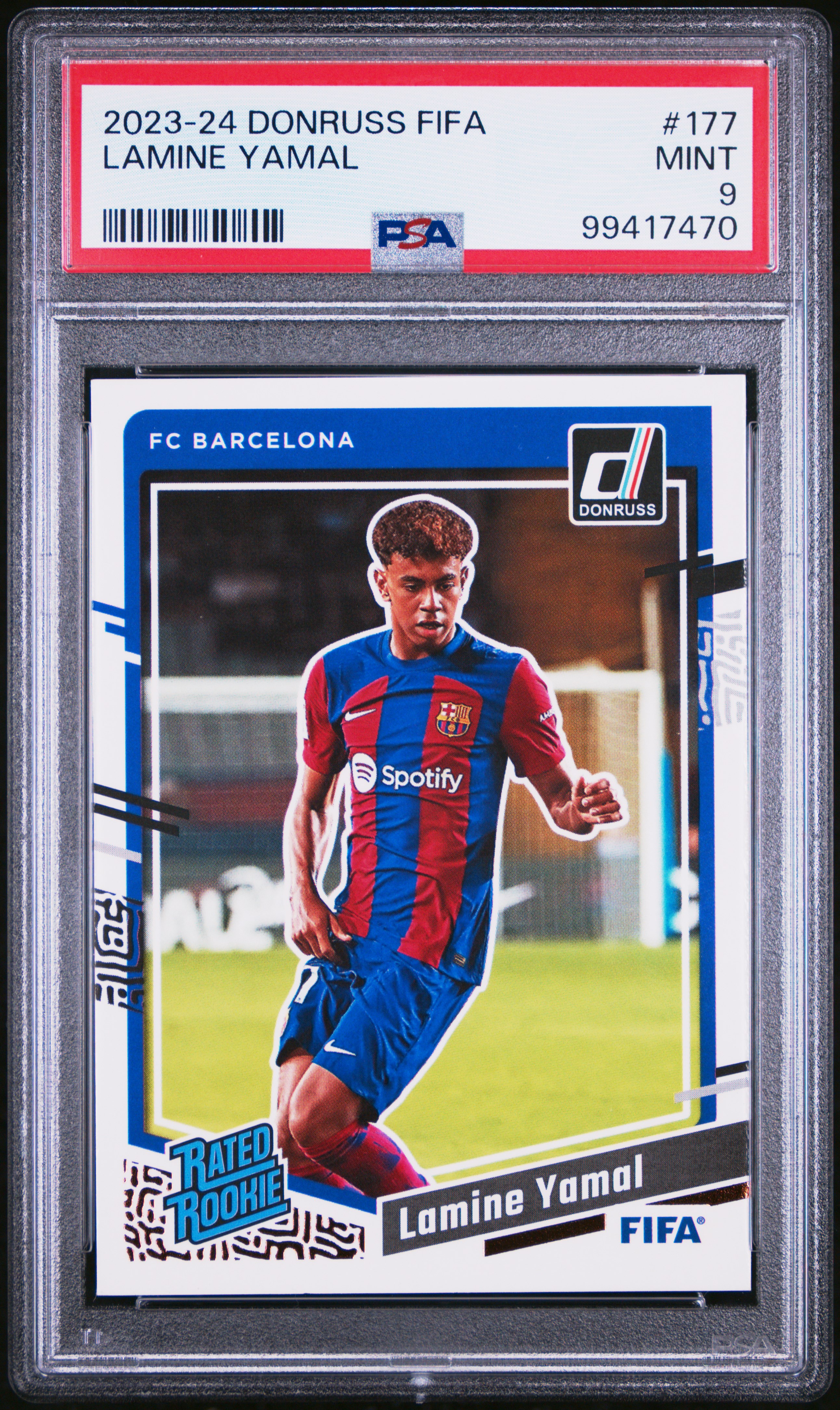 2023-24 Panini Donruss Fifa Lamine Yamal #177 Mint 9 front