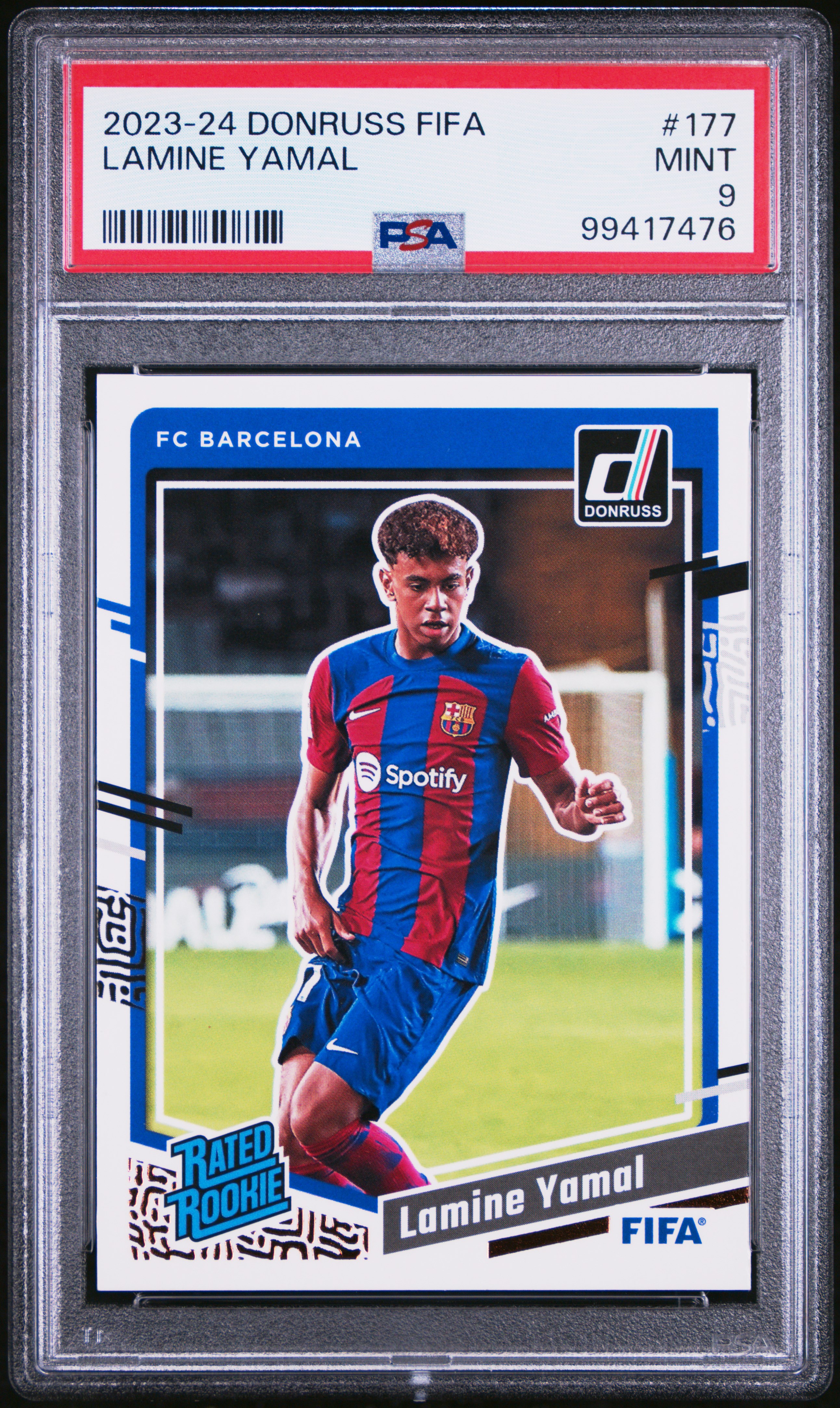 2023-24 Panini Donruss Fifa Lamine Yamal #177 Mint 9 front