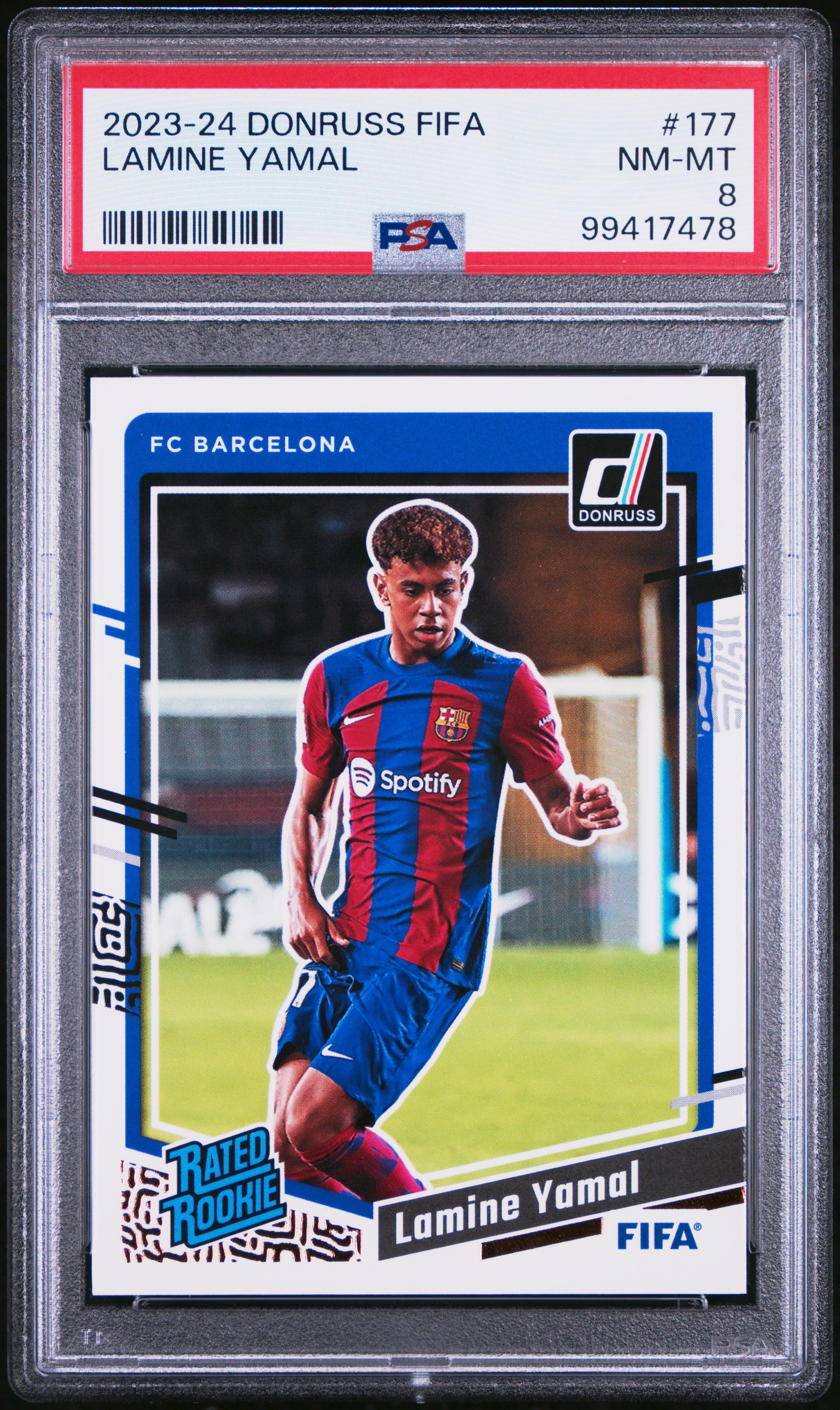 2023-24 Panini Donruss Fifa Lamine Yamal #177 Nm-Mt 8 front