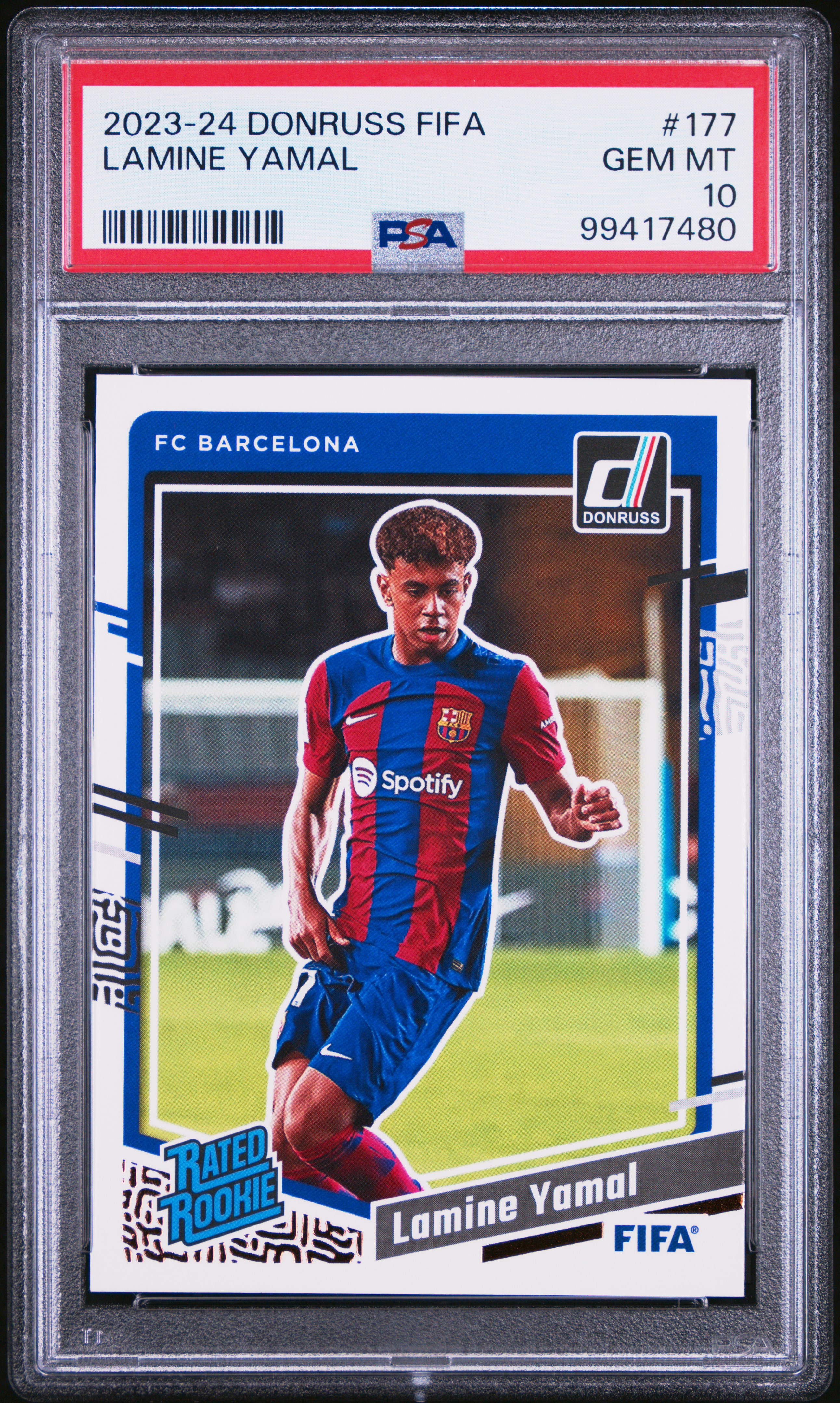 2023-24 Panini Donruss Fifa Lamine Yamal #177 Gem Mt 10 front