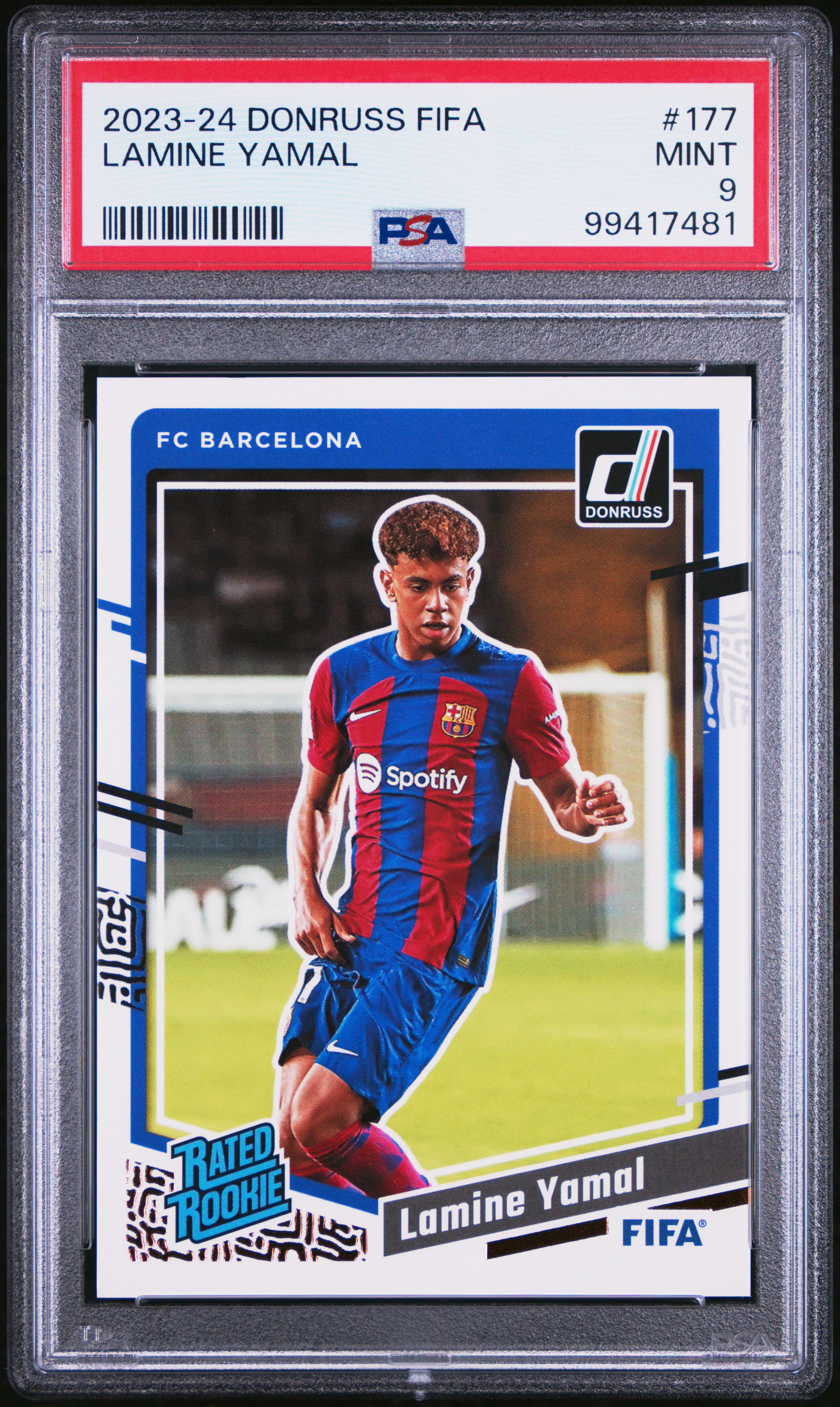 2023-24 Panini Donruss Fifa Lamine Yamal #177 Mint 9 front