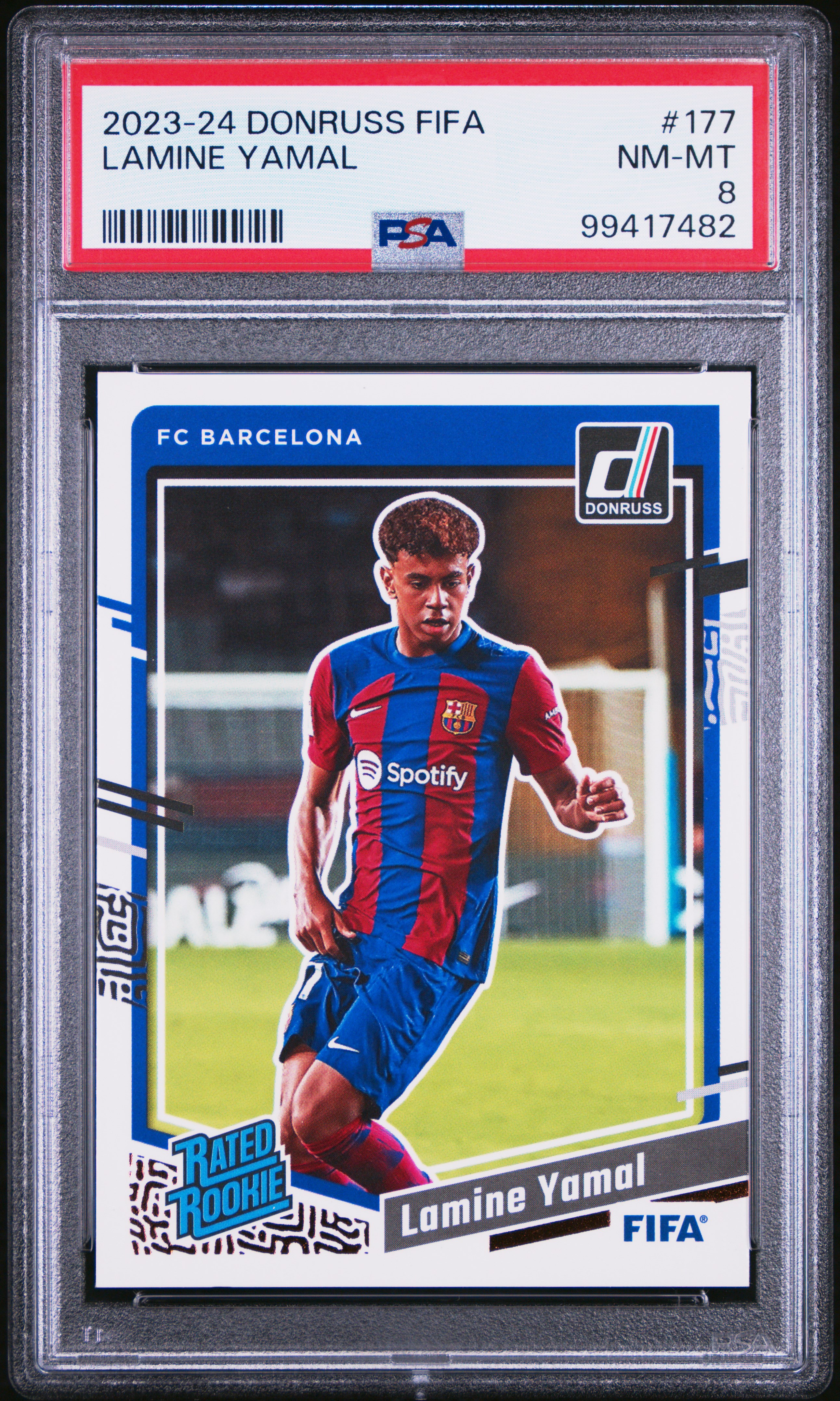 2023-24 Panini Donruss Fifa Lamine Yamal #177 Nm-Mt 8 front