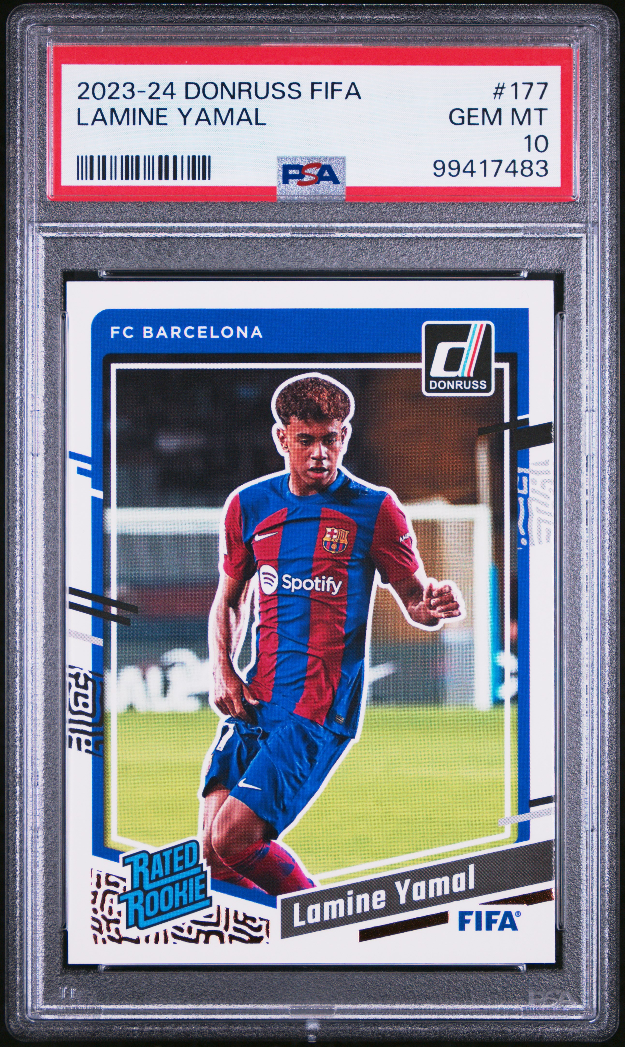 2023-24 Panini Donruss Fifa Lamine Yamal #177 Gem Mt 10 front