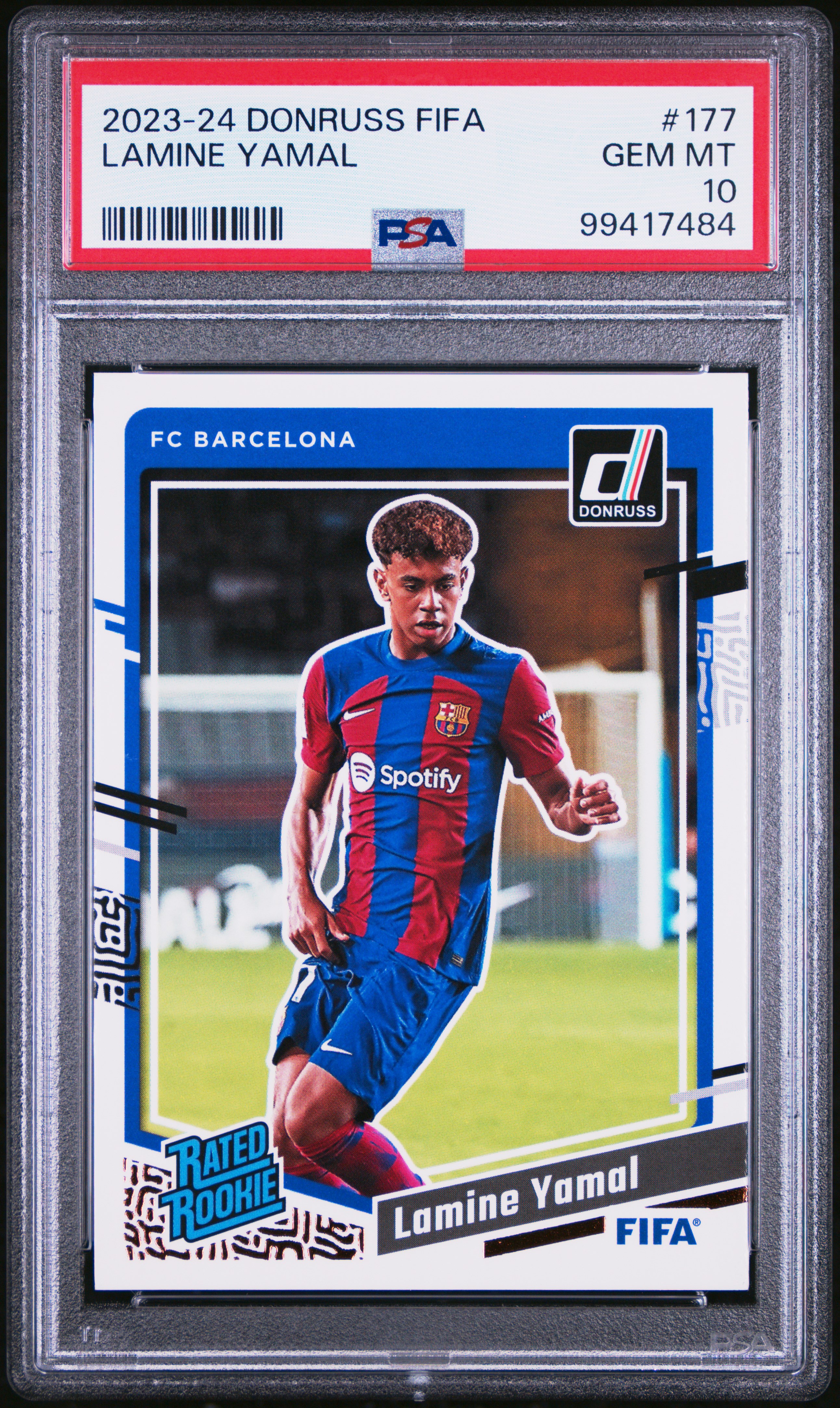 2023-24 Panini Donruss Fifa Lamine Yamal #177 Gem Mt 10 front