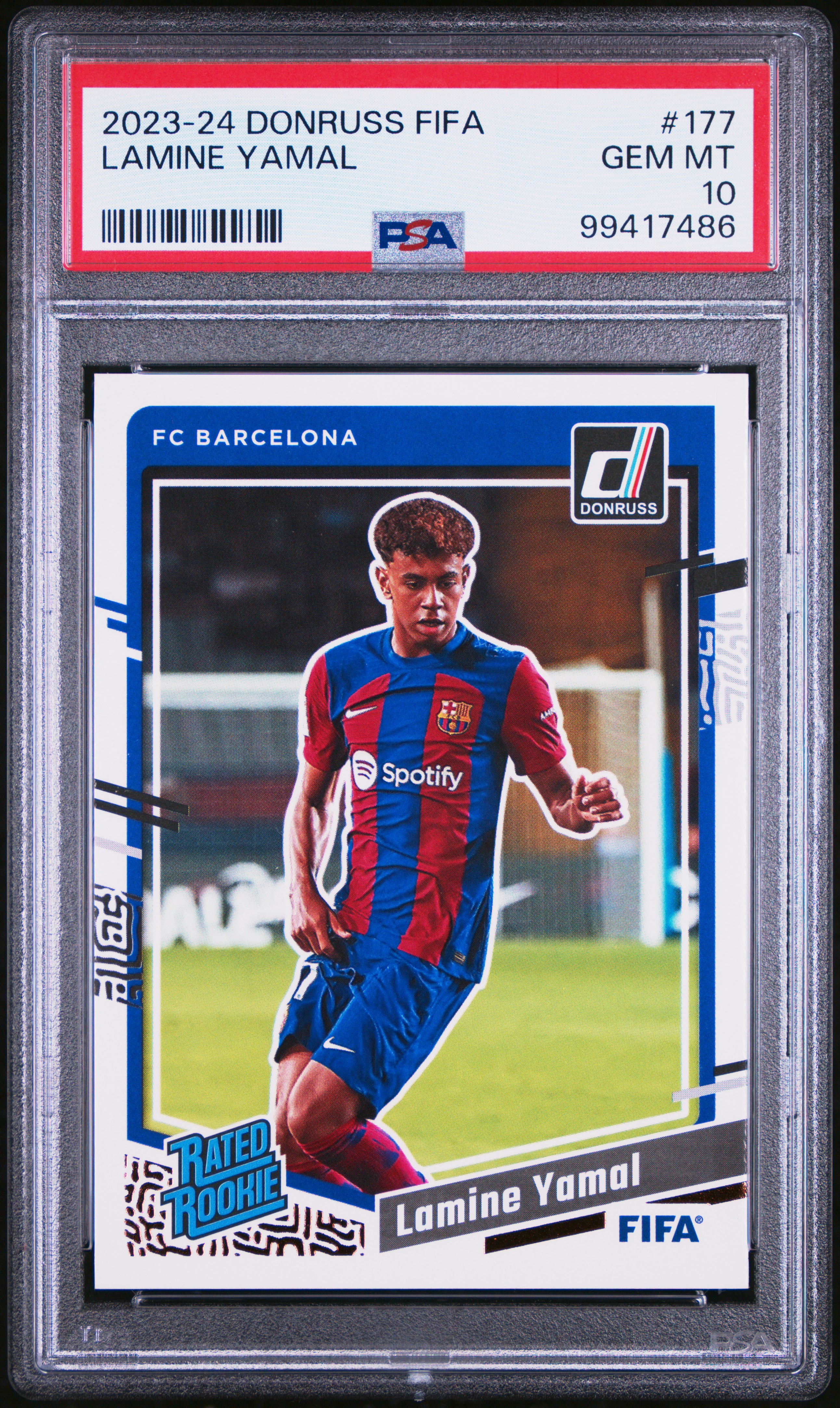 2023-24 Panini Donruss Fifa Lamine Yamal #177 Gem Mt 10 front