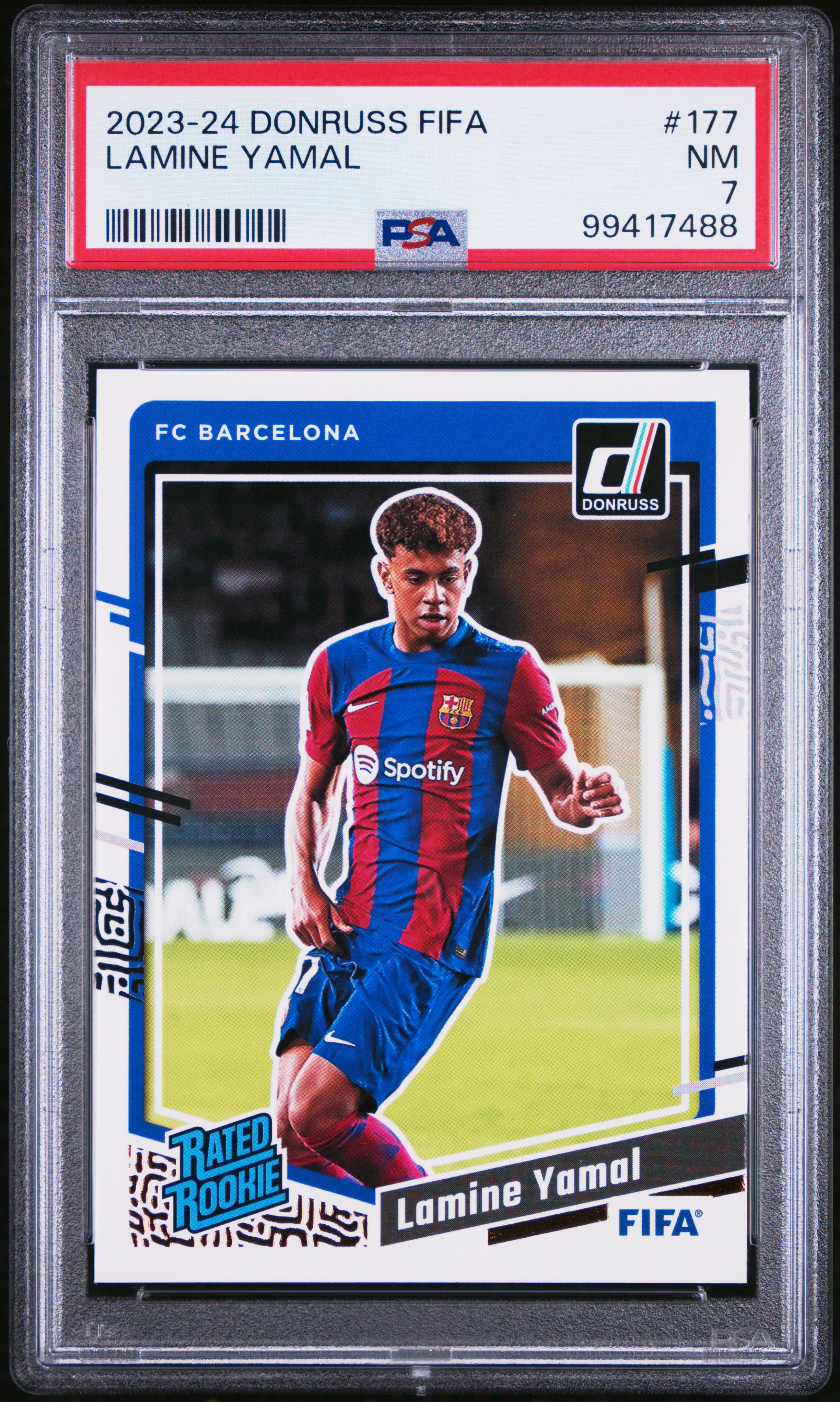 2023-24 Panini Donruss Fifa Lamine Yamal #177 Nm 7 front