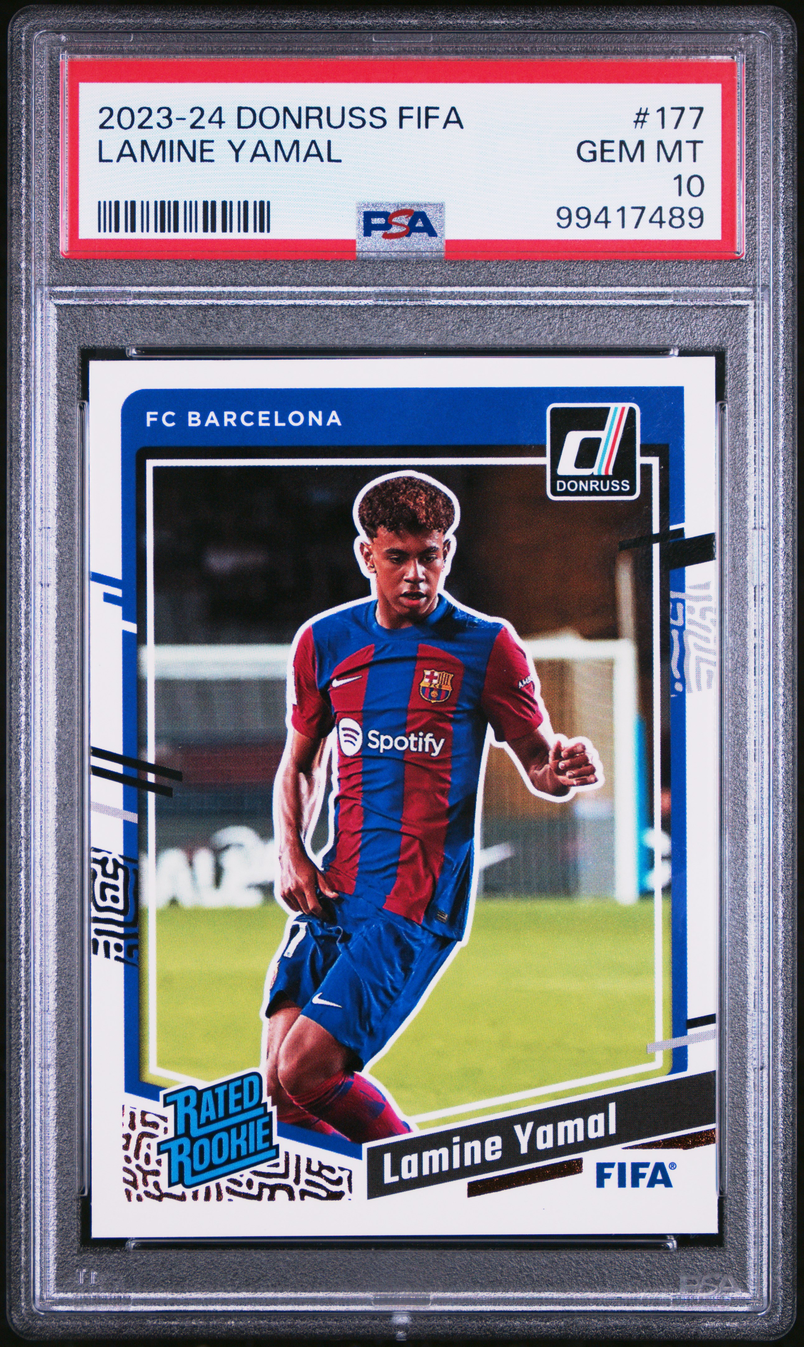 2023-24 Panini Donruss Fifa Lamine Yamal #177 Gem Mt 10 front
