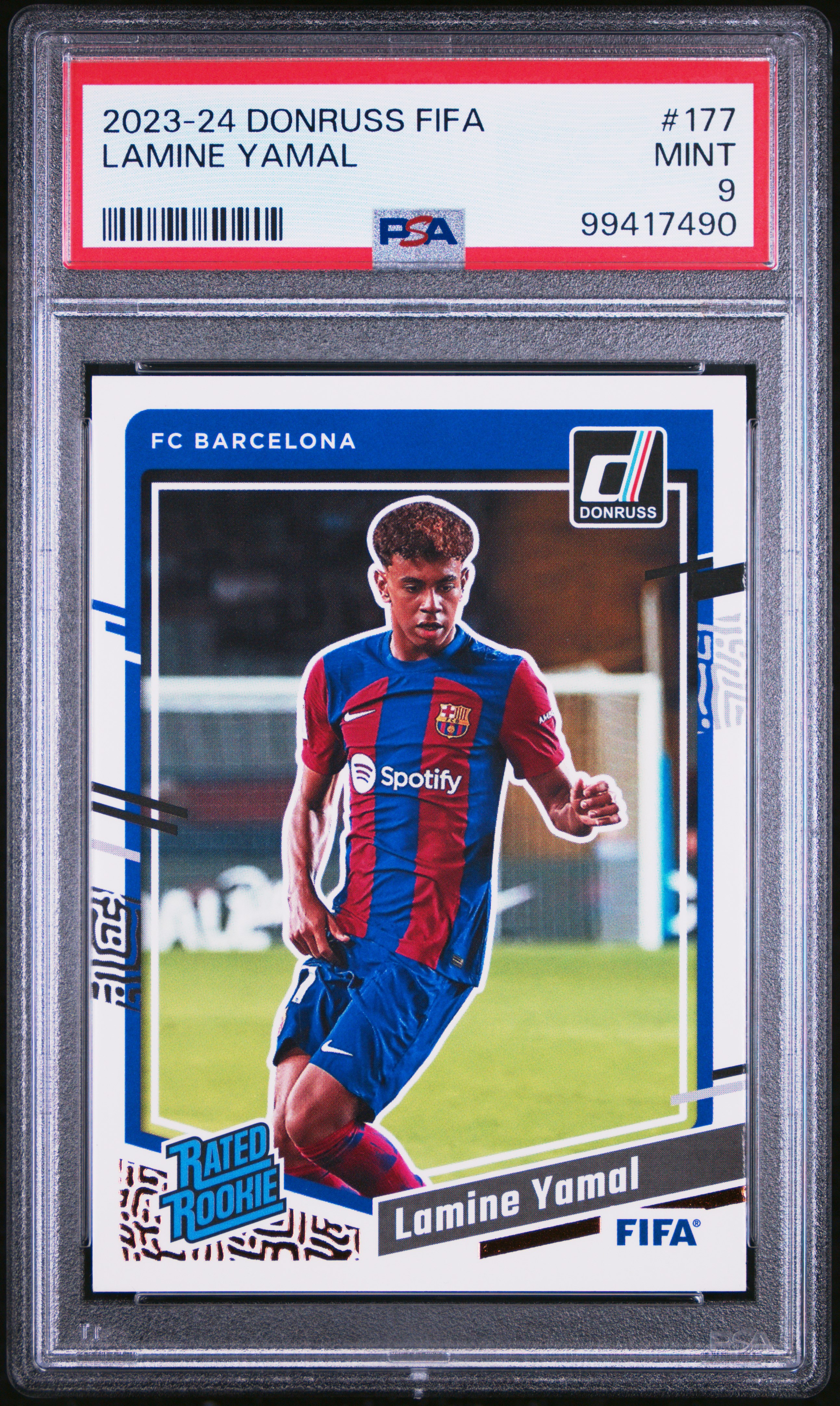2023-24 Panini Donruss Fifa Lamine Yamal #177 Mint 9 front
