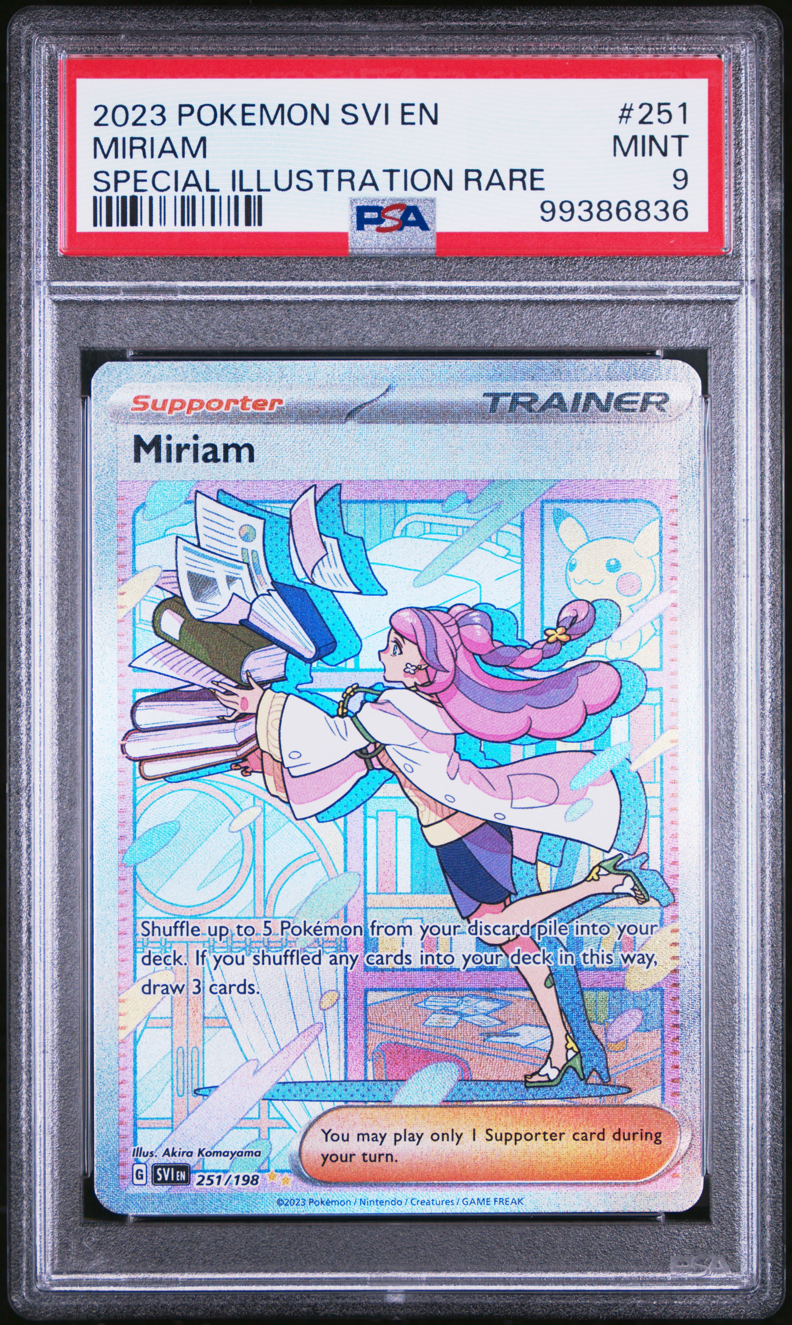 2023 Pokemon Svi En-Scarlet & Violet Miriam #251 (Special Illustration Rare) Mint 9 front