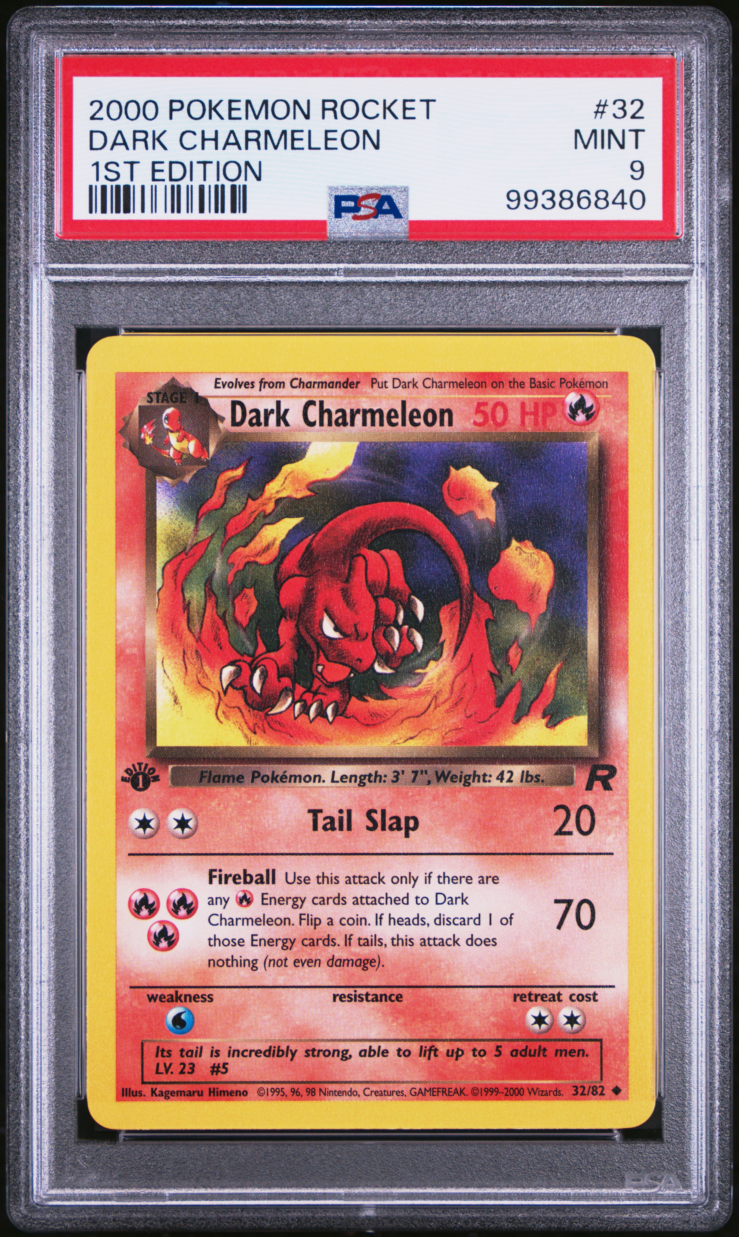 2000 Pokemon Rocket Dark Charmeleon #32 (1St Edition) Mint 9 front