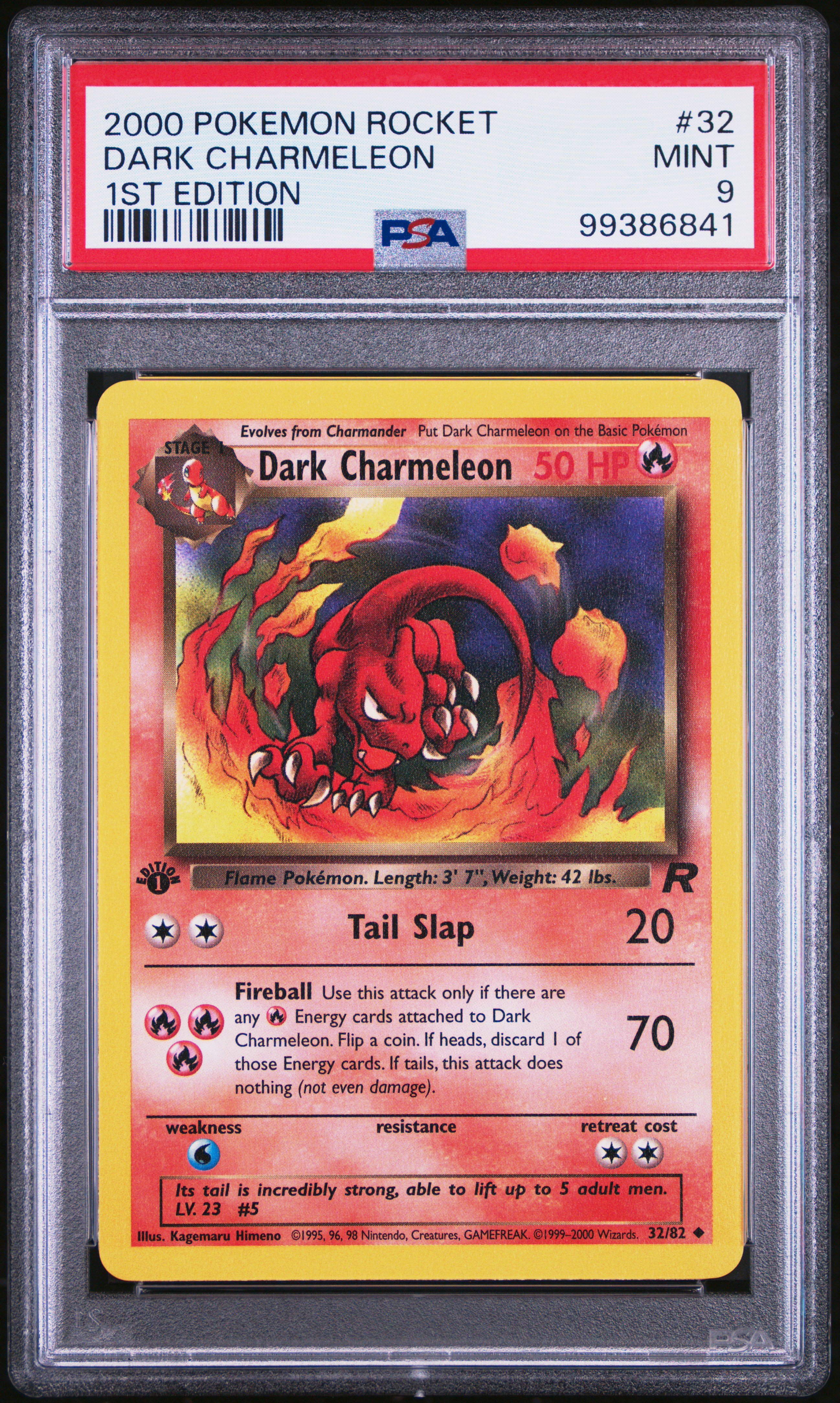 2000 Pokemon Rocket Dark Charmeleon #32 (1St Edition) Mint 9 front