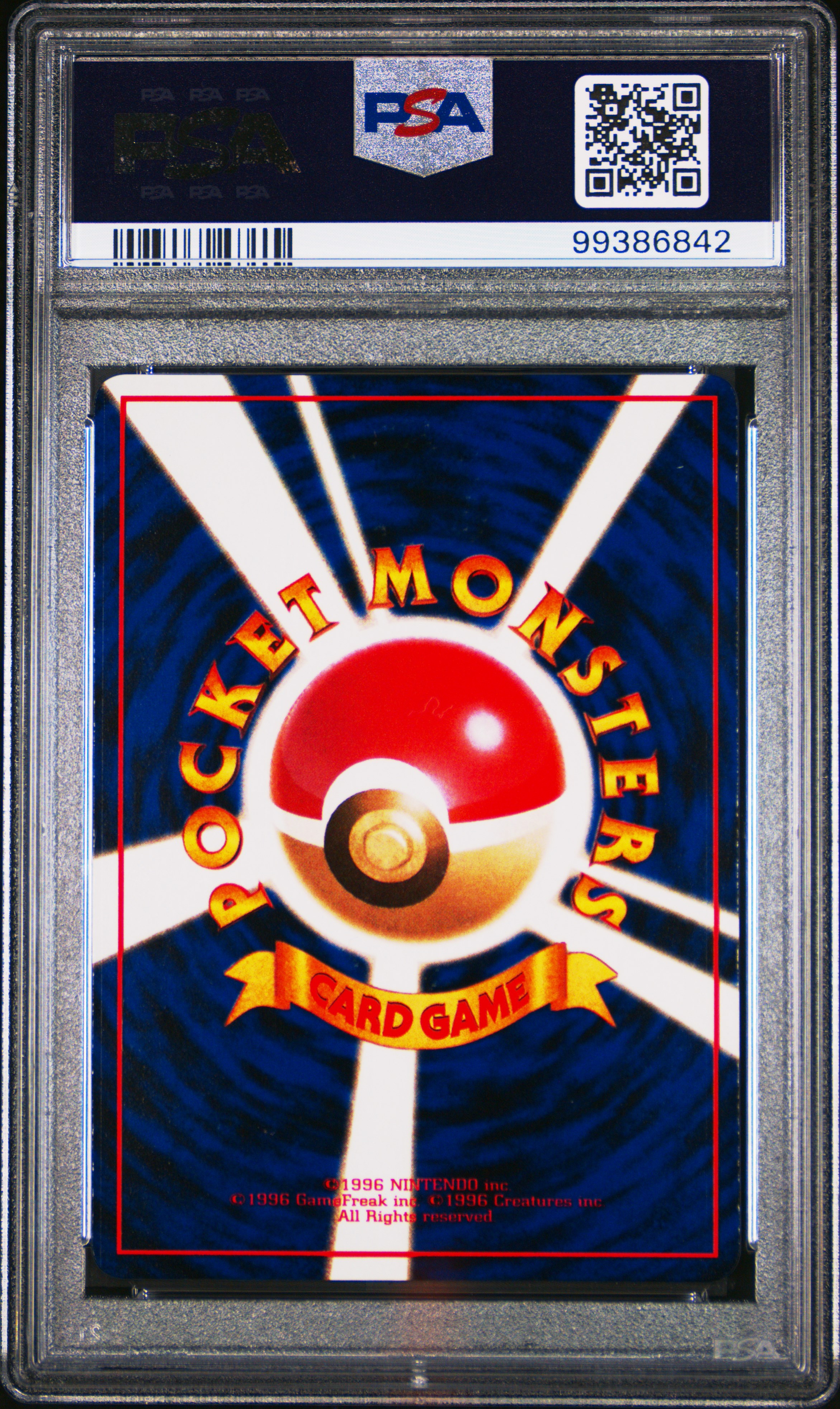 1998 Pokemon Japanese Vending Mewtwo #150 (Series Iii) Gem Mt 10 back