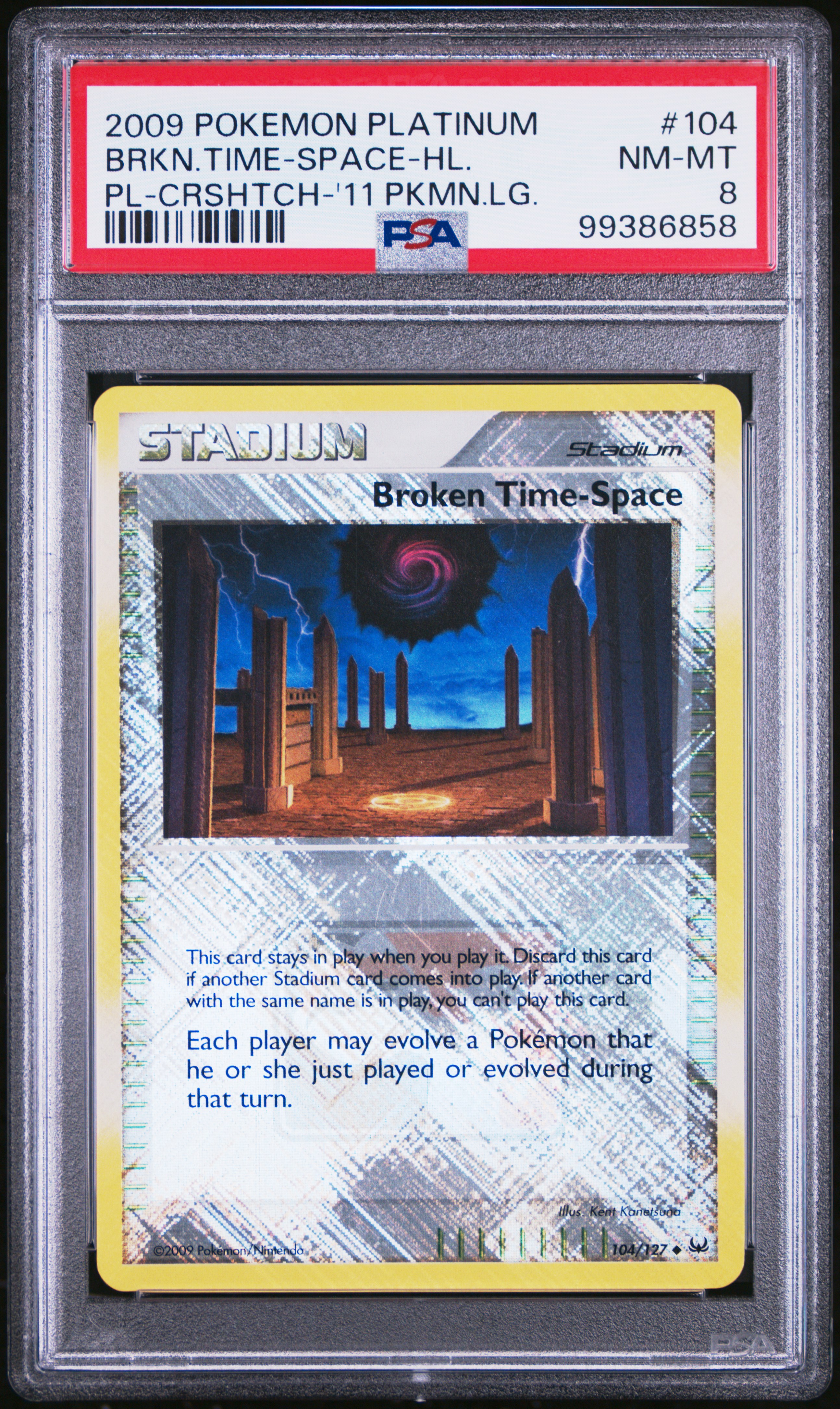 2009 Pokemon Platinum Brkn.time-Space-Hl. #104 (Pl-Crshtch-'11 Pkmn.lg.) Nm-Mt 8 front