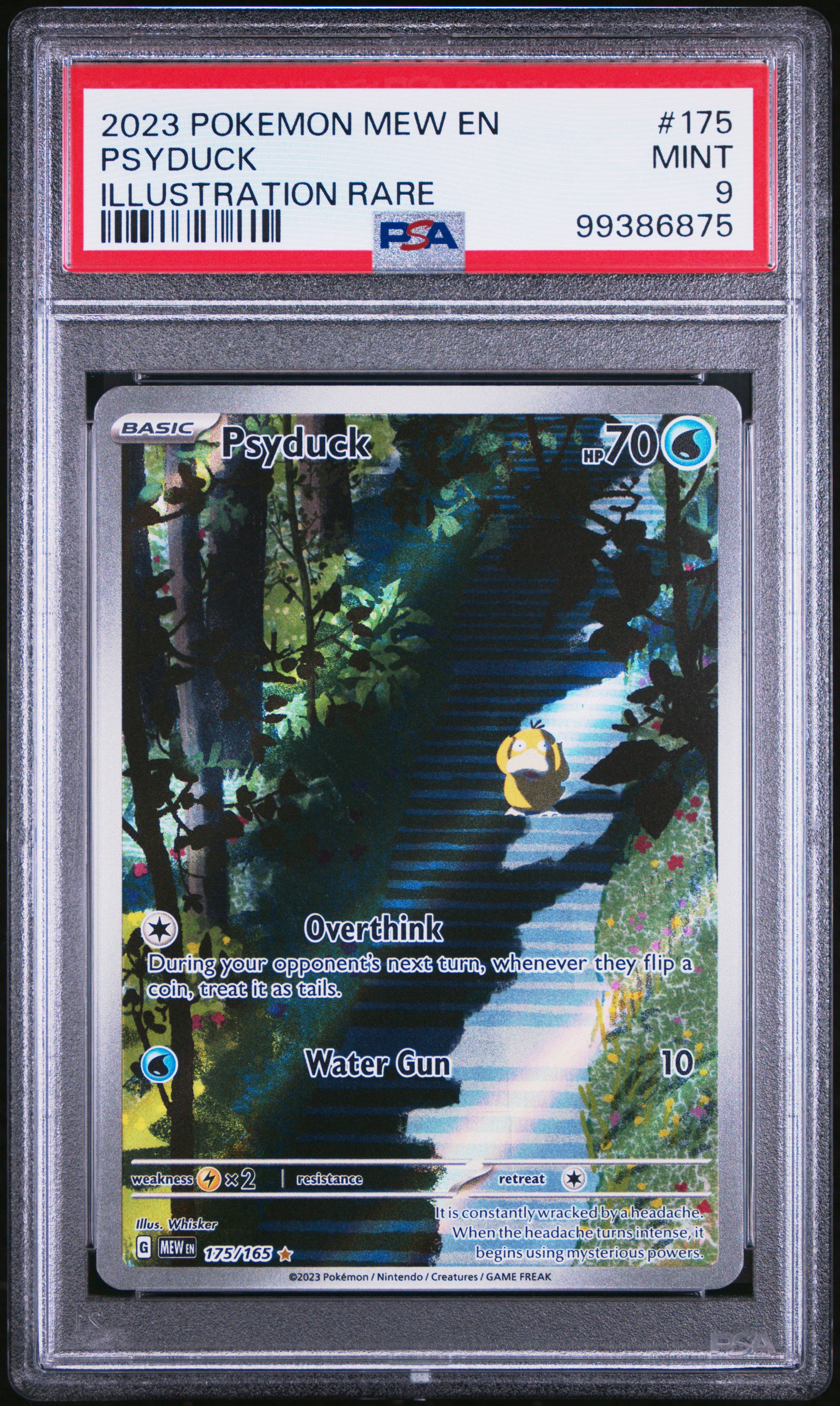 2023 Pokemon Mew En-151 Psyduck #175 (Illustration Rare) Mint 9 front